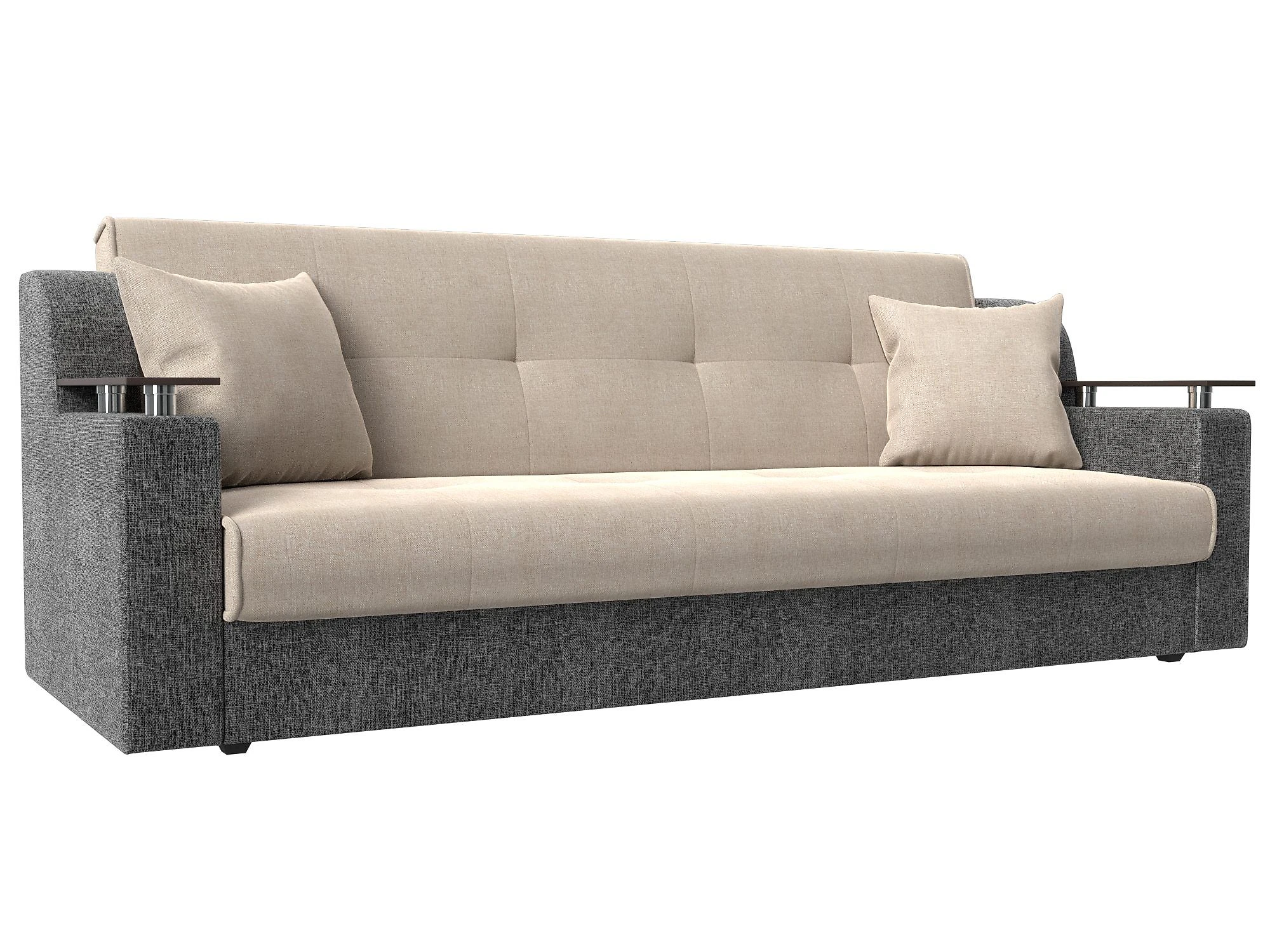 Прямой диван серого цвета книжка Сенатор Кантри Дизайн 9