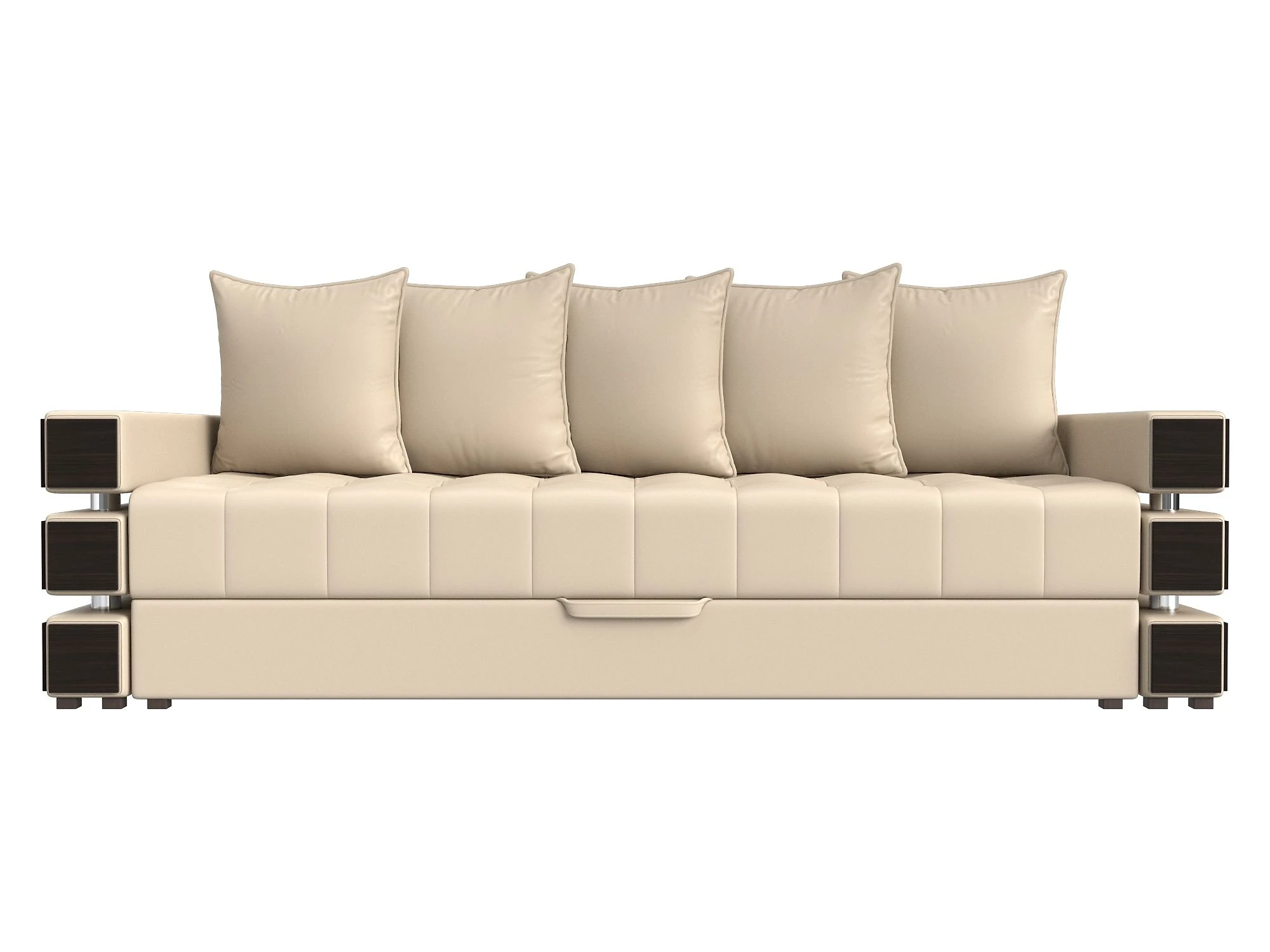 Прямой кожаный диван Венеция Дизайн 1