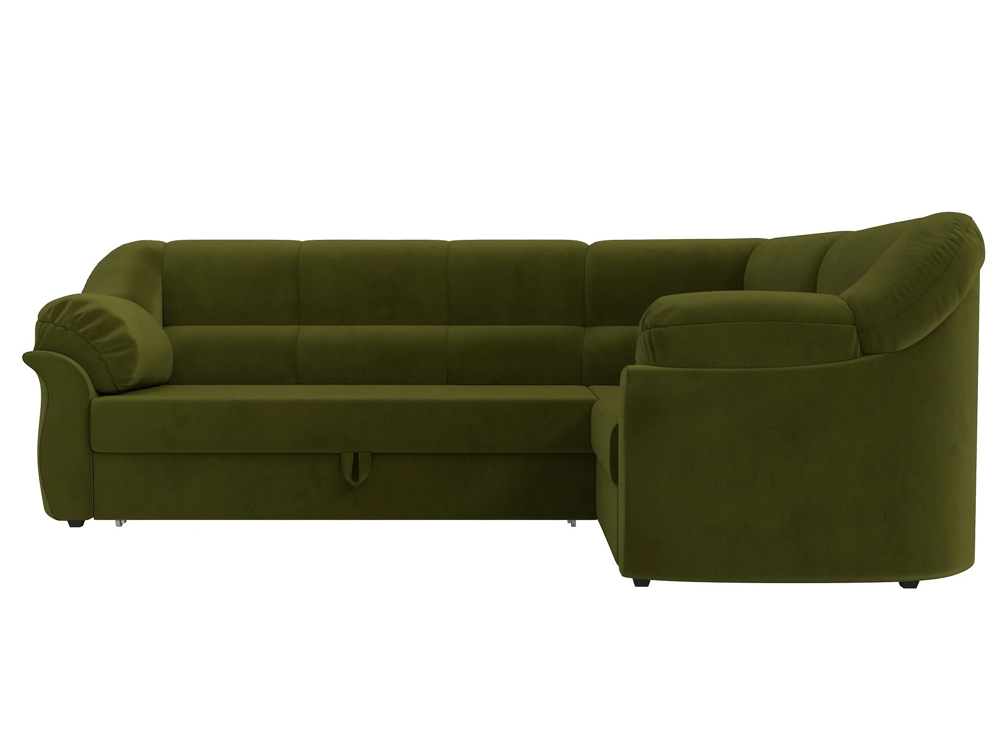 Угловой диван изумрудный Карнелла Дизайн 11