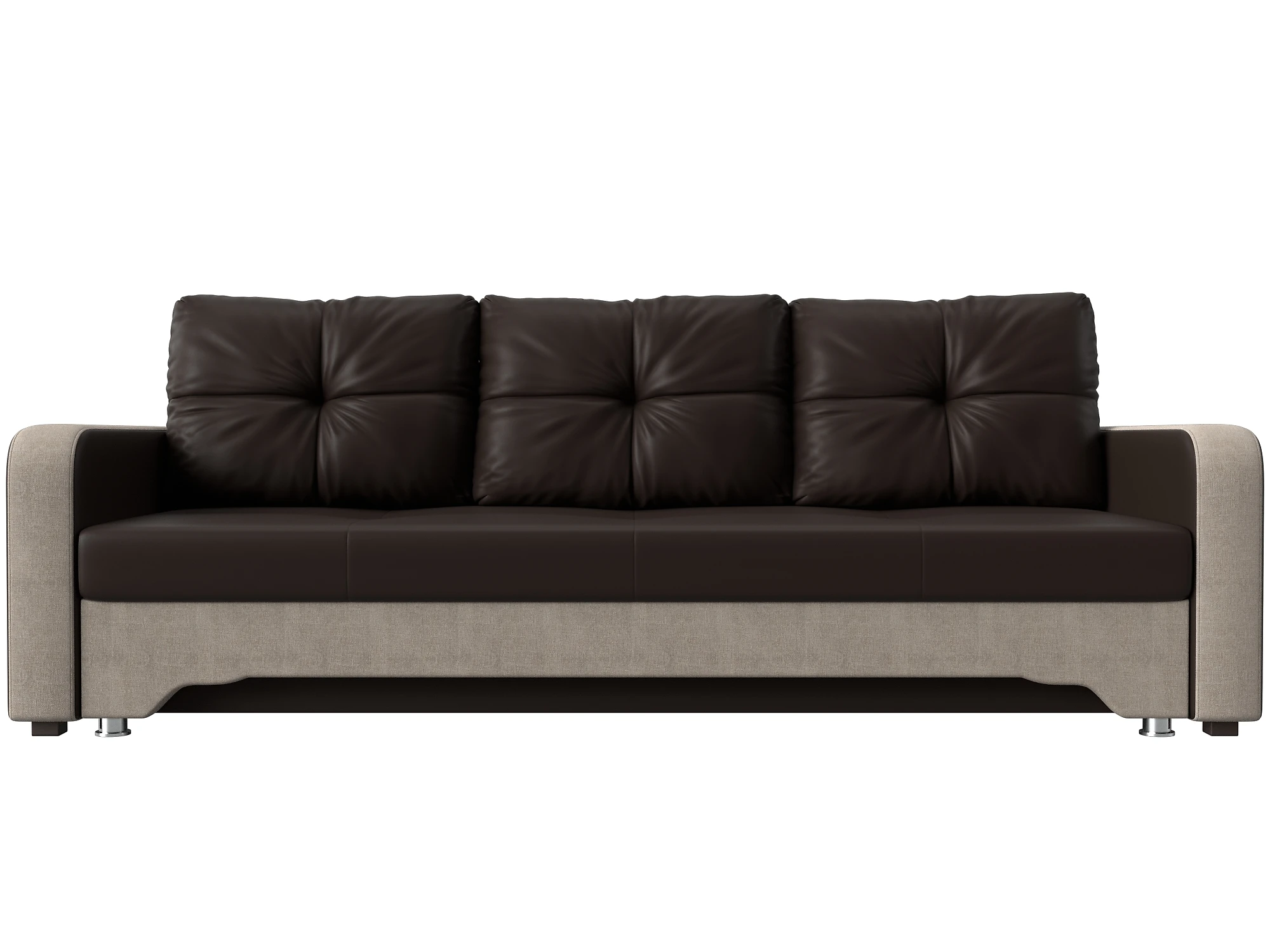 Прямой кожаный диван Ник-3 Дизайн 32