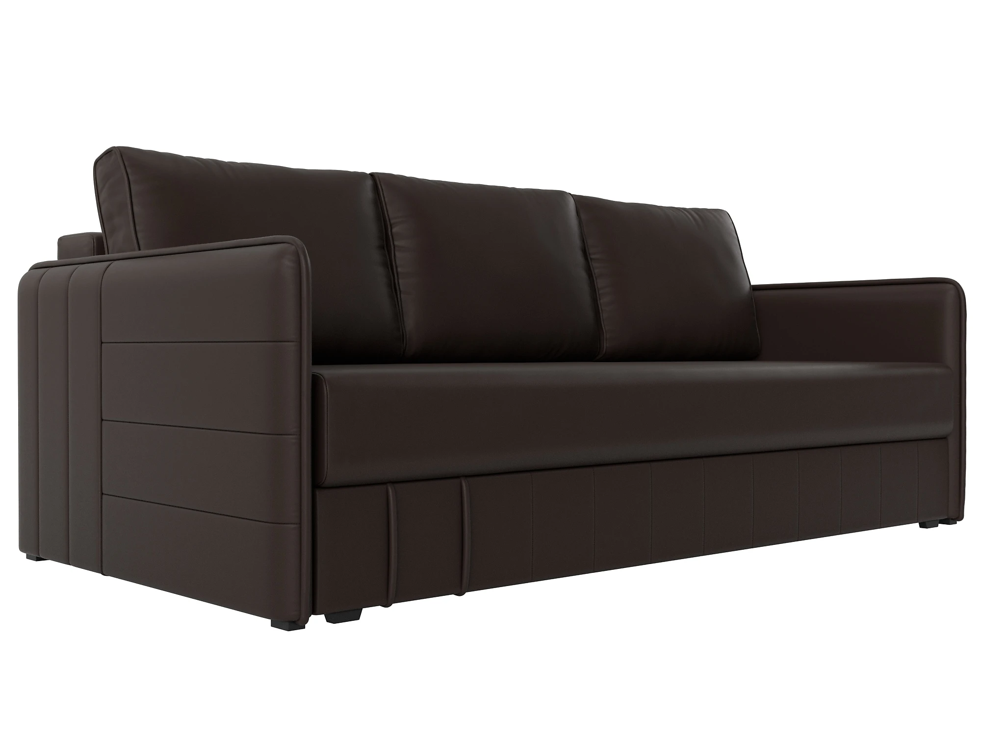 Коричневый диван еврокнижка Слим НПБ Дизайн 13