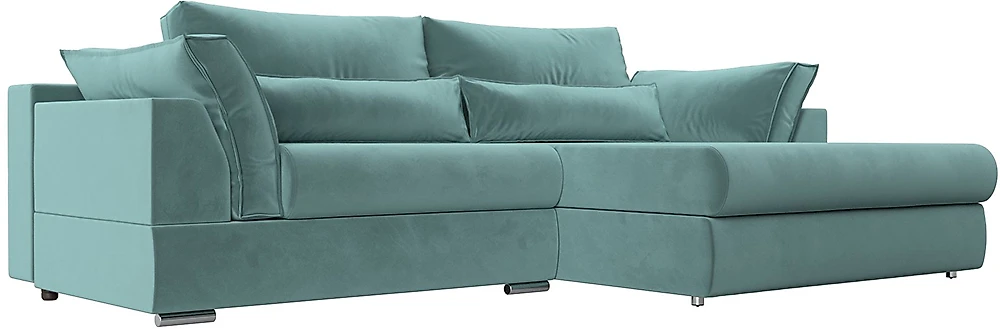 диван с антивандальным покрытием Пекин Велюр Бирюза