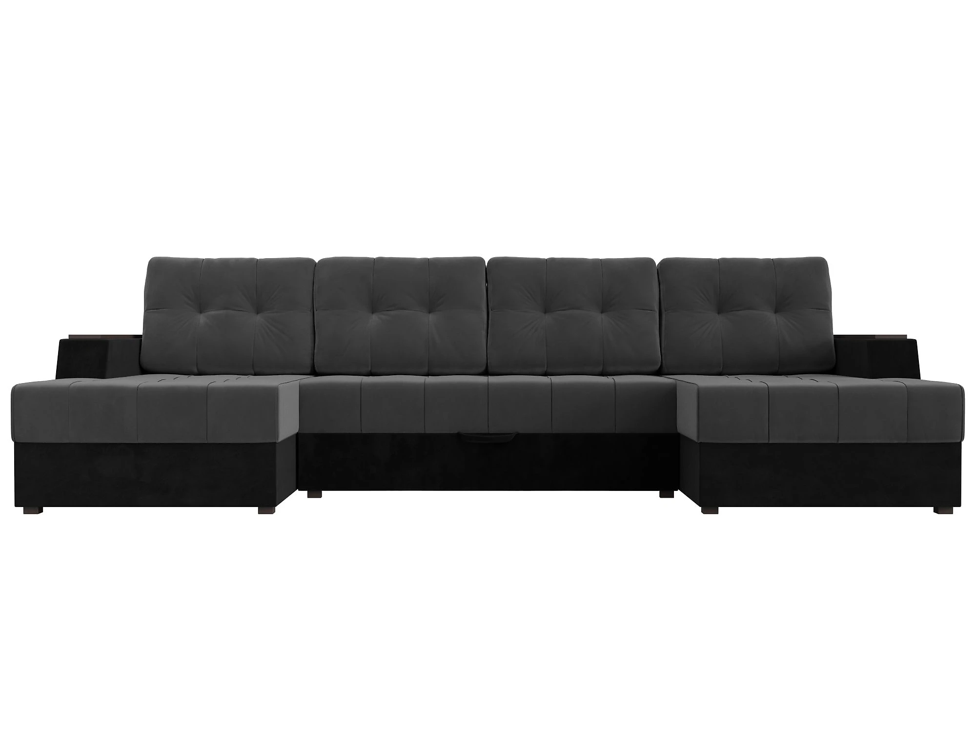 Угловой диван с канапе Эмир-П Плюш Дизайн 21
