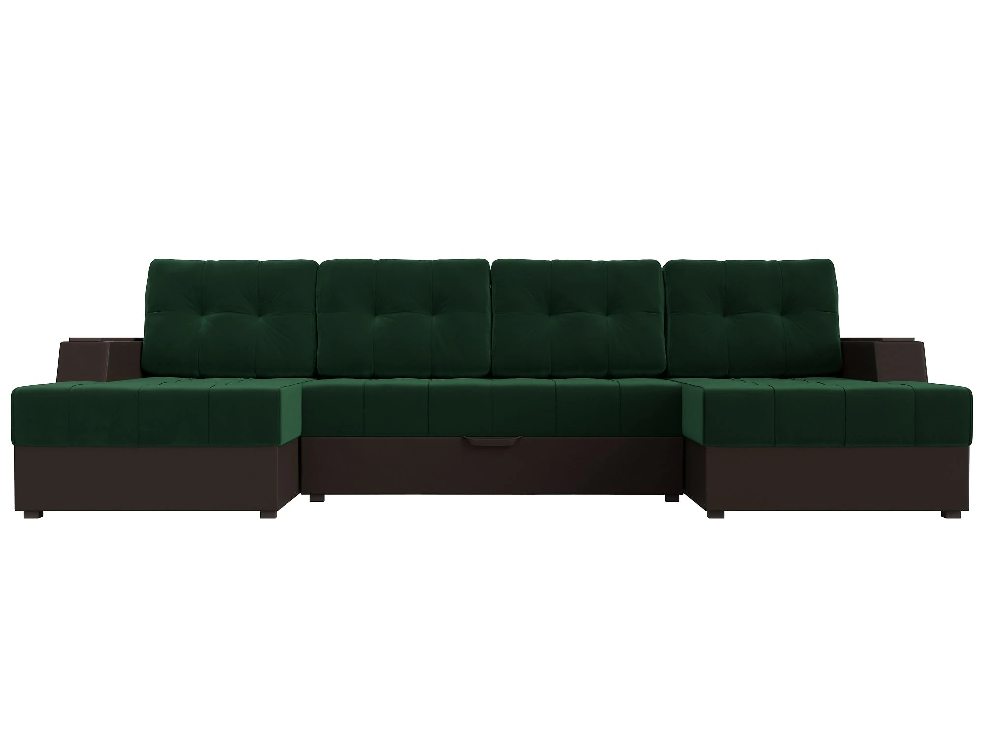 Угловой диван с канапе Эмир-П Плюш Дизайн 19