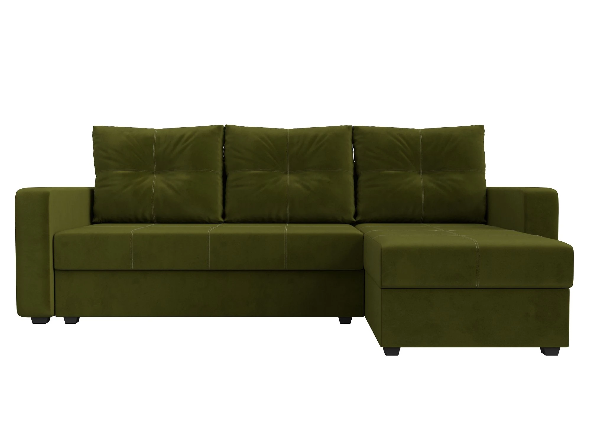 Угловой диван изумрудный Ливерпуль Лайт Дизайн 4