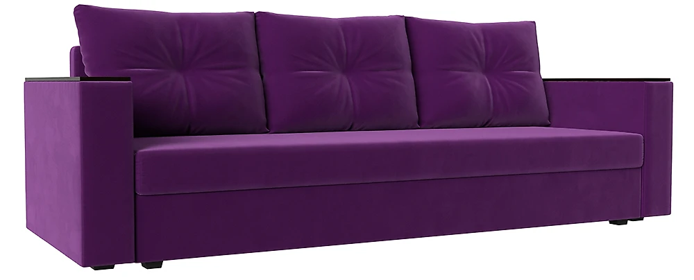 Большой диван еврокнижка Атланта Лайт без столика Фиолет