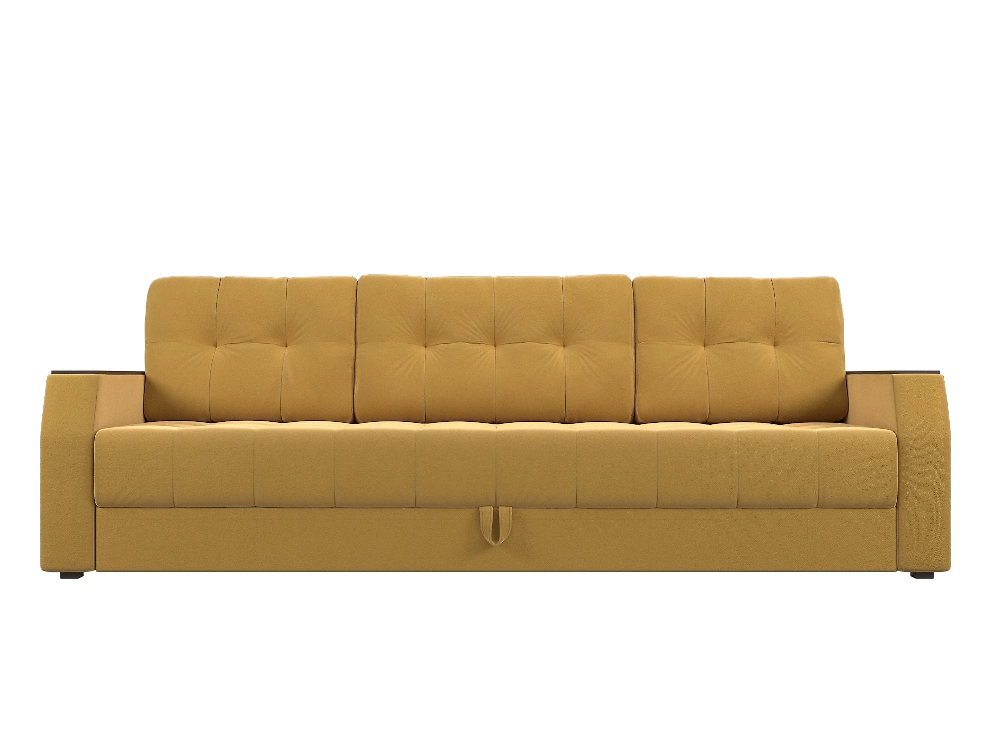диван желтого цвета Атлантида без стола Дизайн 12