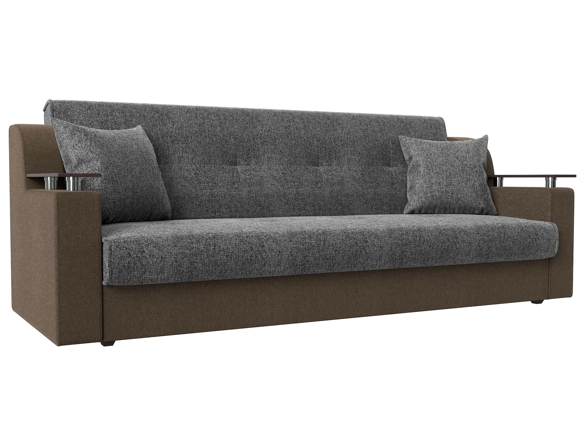Прямой диван серого цвета книжка Сенатор Кантри Дизайн 7