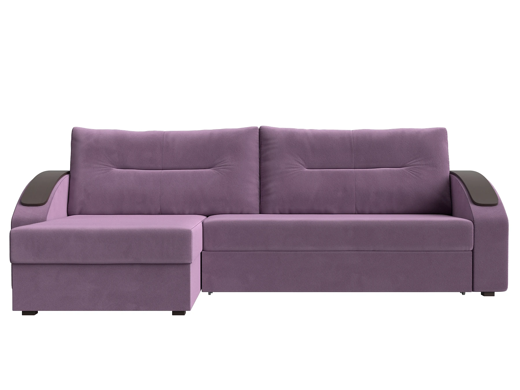 Угловой диван на балкон Канзас Плюш Виолет-2