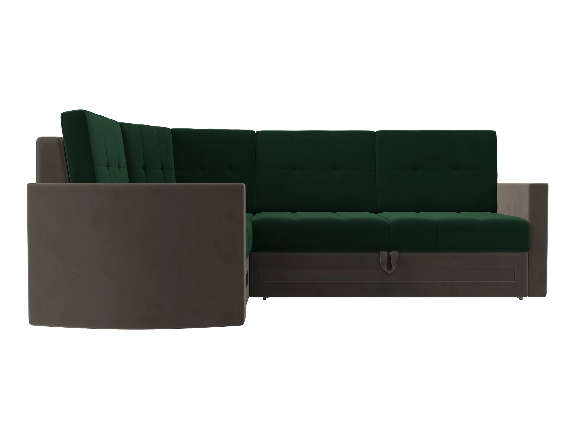 Угловой диван с ящиком для белья Белла Плюш Дизайн 8