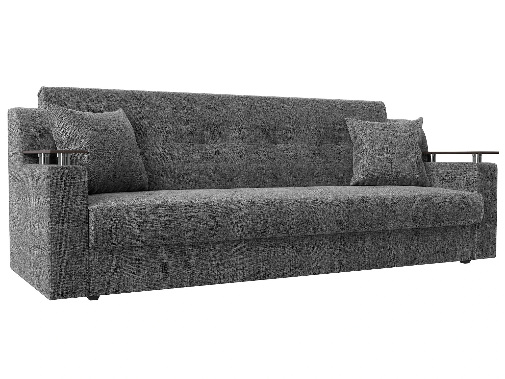 Прямой диван серого цвета книжка Сенатор Кантри Дизайн 3