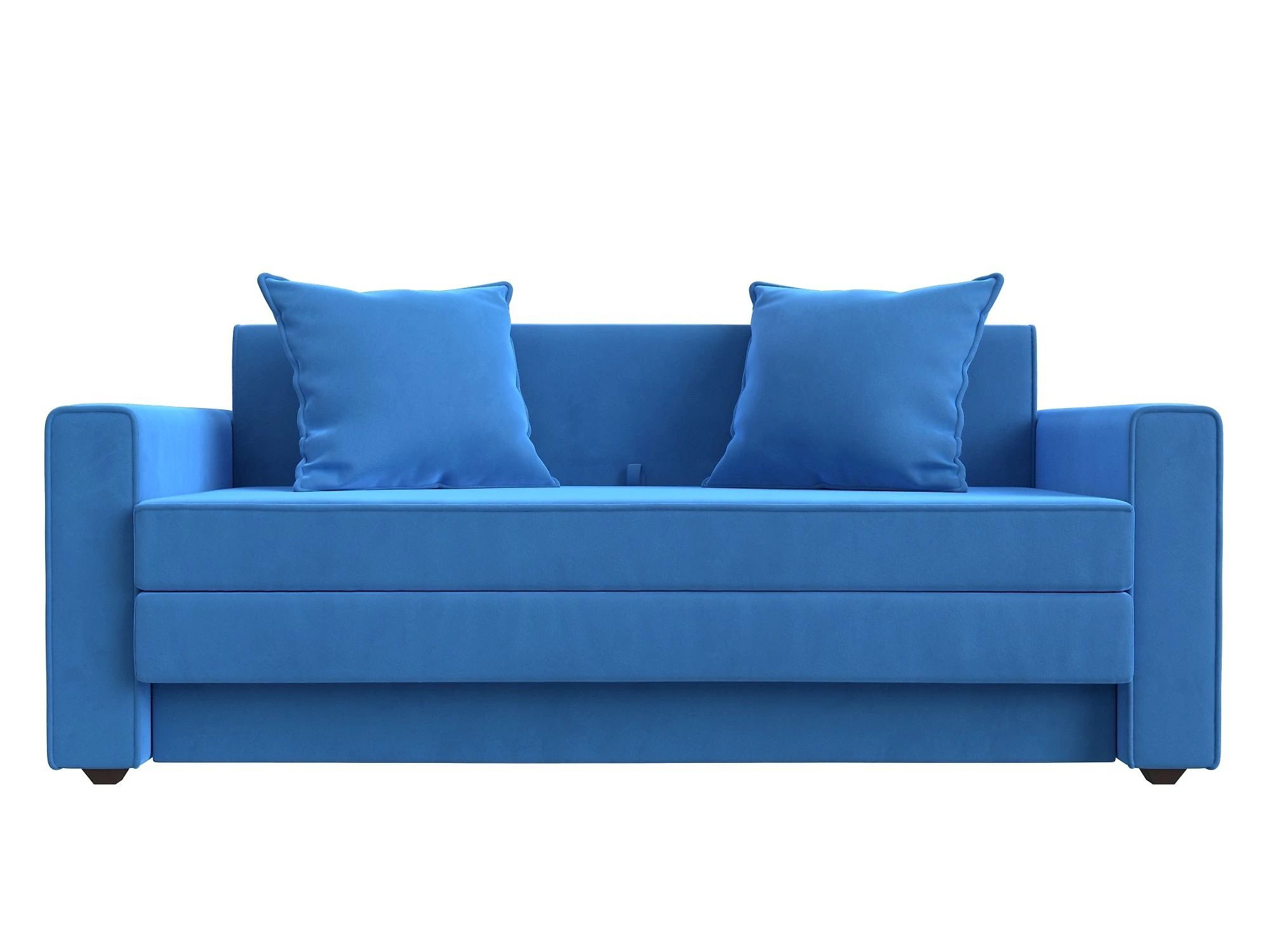 Синий детский диван Лига-012 Плюш Дизайн 3
