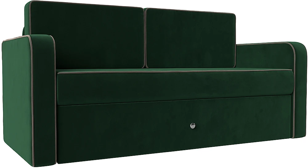 кресло кровать для детей Смарт Велюр Зеленый-Коричневый