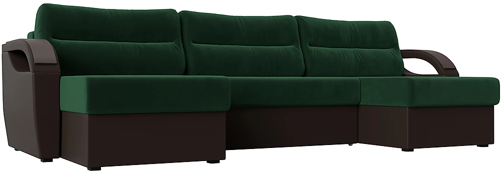 Угловой диван для гостиной Форсайт Микс Плюш 4