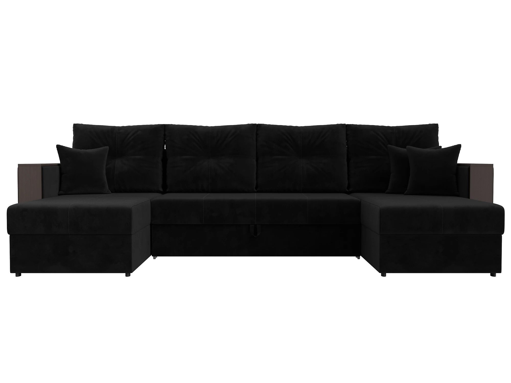 Угловой диван с ящиком для белья Валенсия-П Плюш Дизайн 8