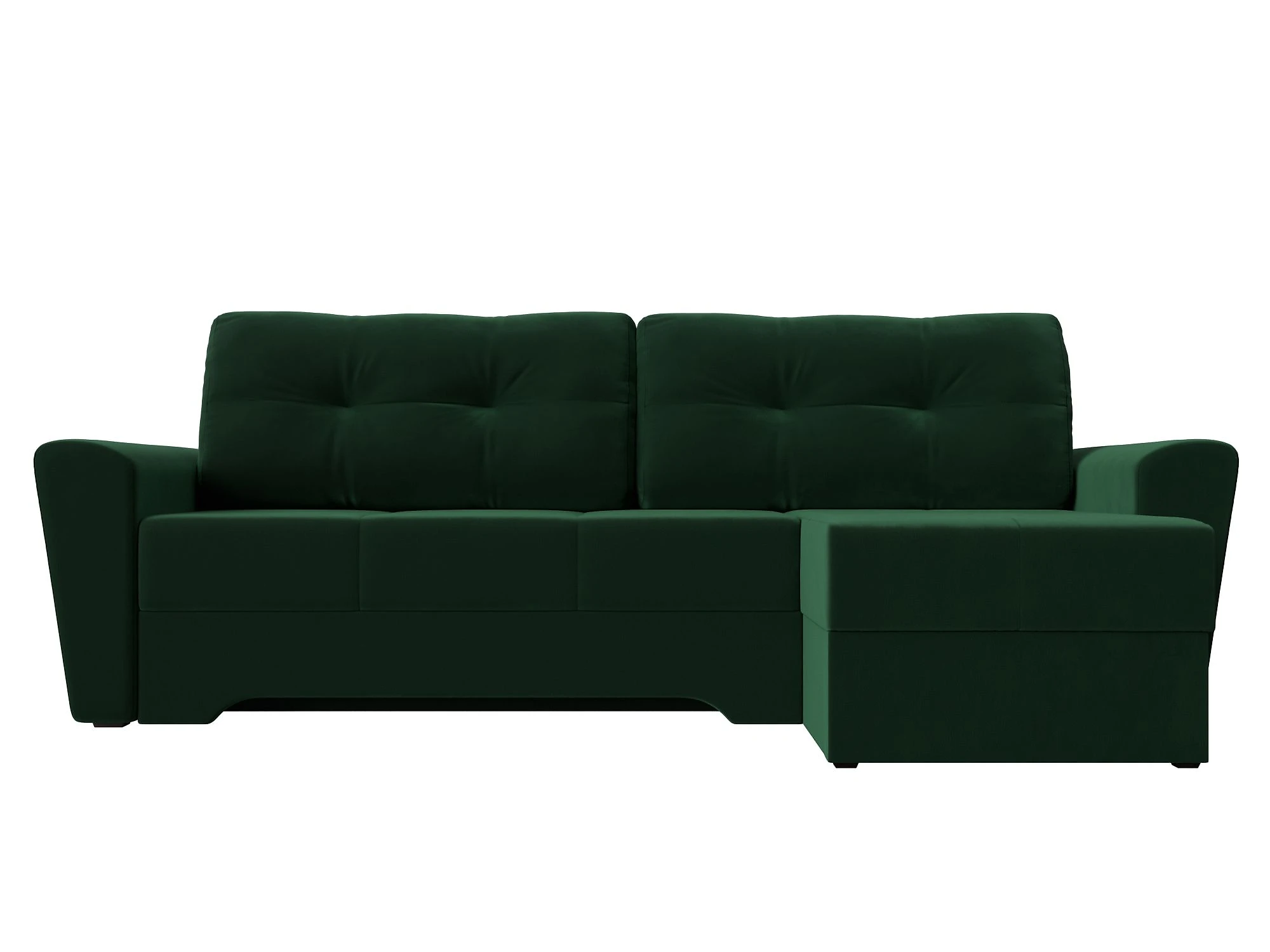 диван зеленого цвета Амстердам Плюш Дизайн 3