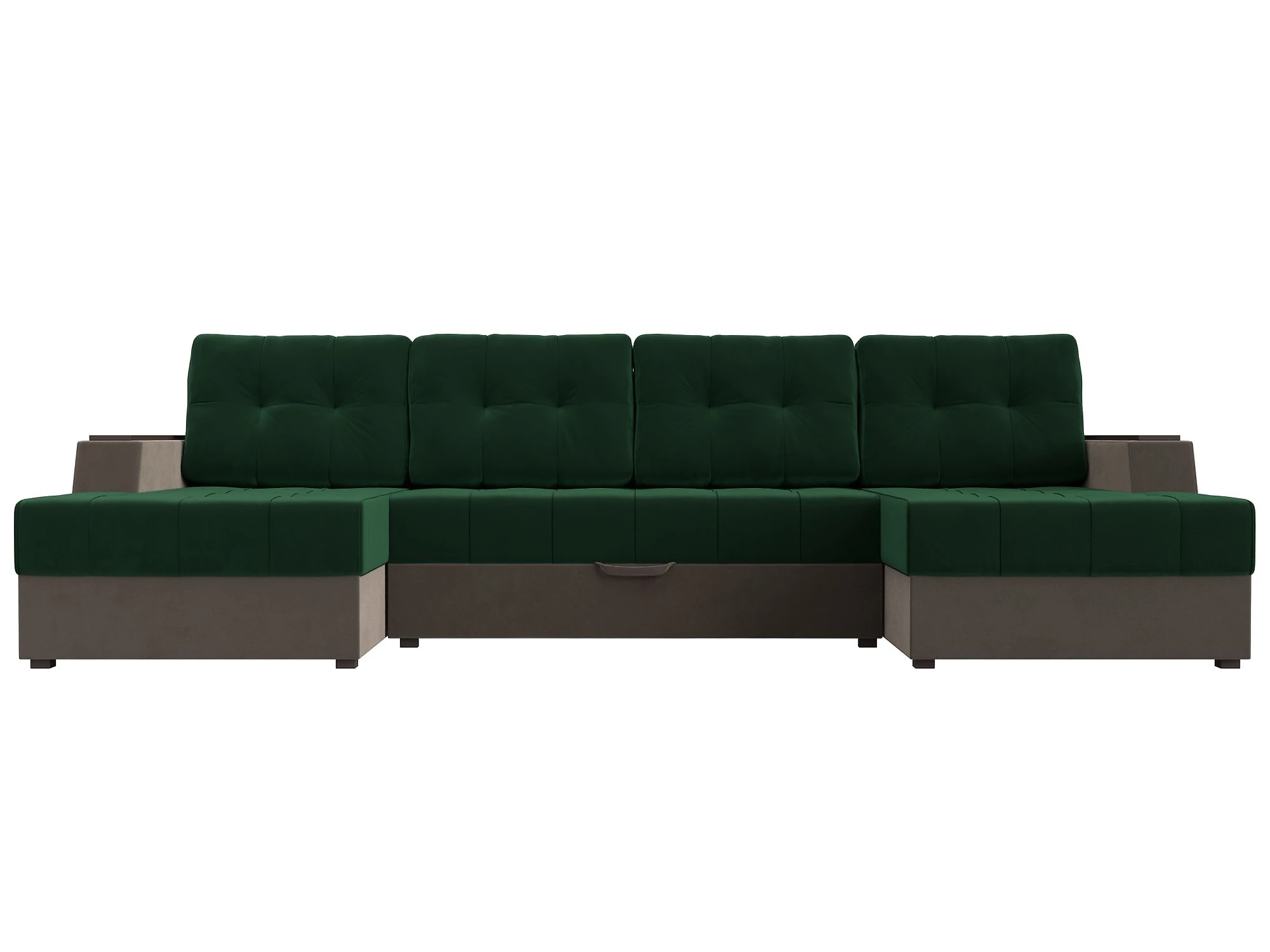 Угловой диван с канапе Эмир-П Плюш Дизайн 11