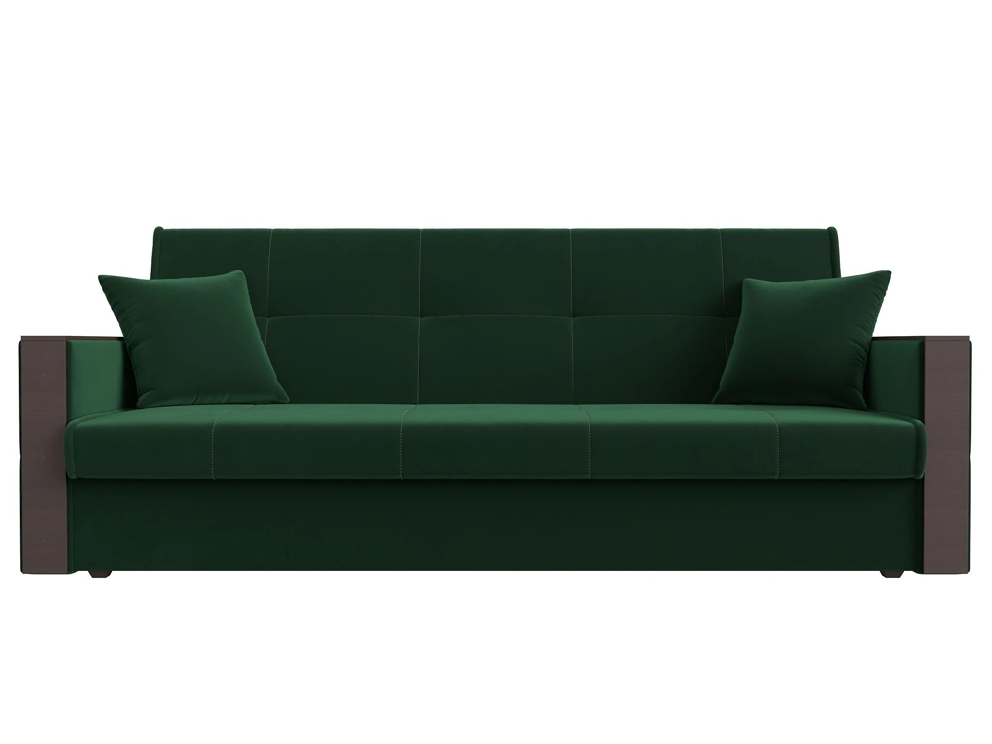 зеленый диван Валенсия Плюш Дизайн 4 книжка