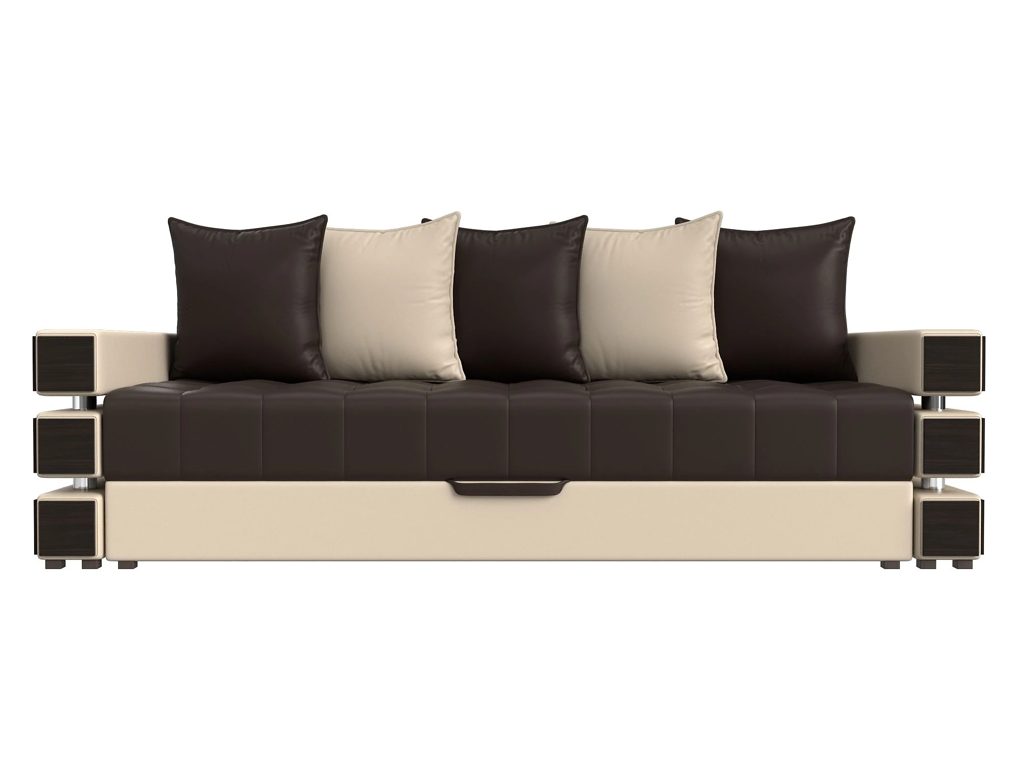 Прямой кожаный диван Венеция Дизайн 3
