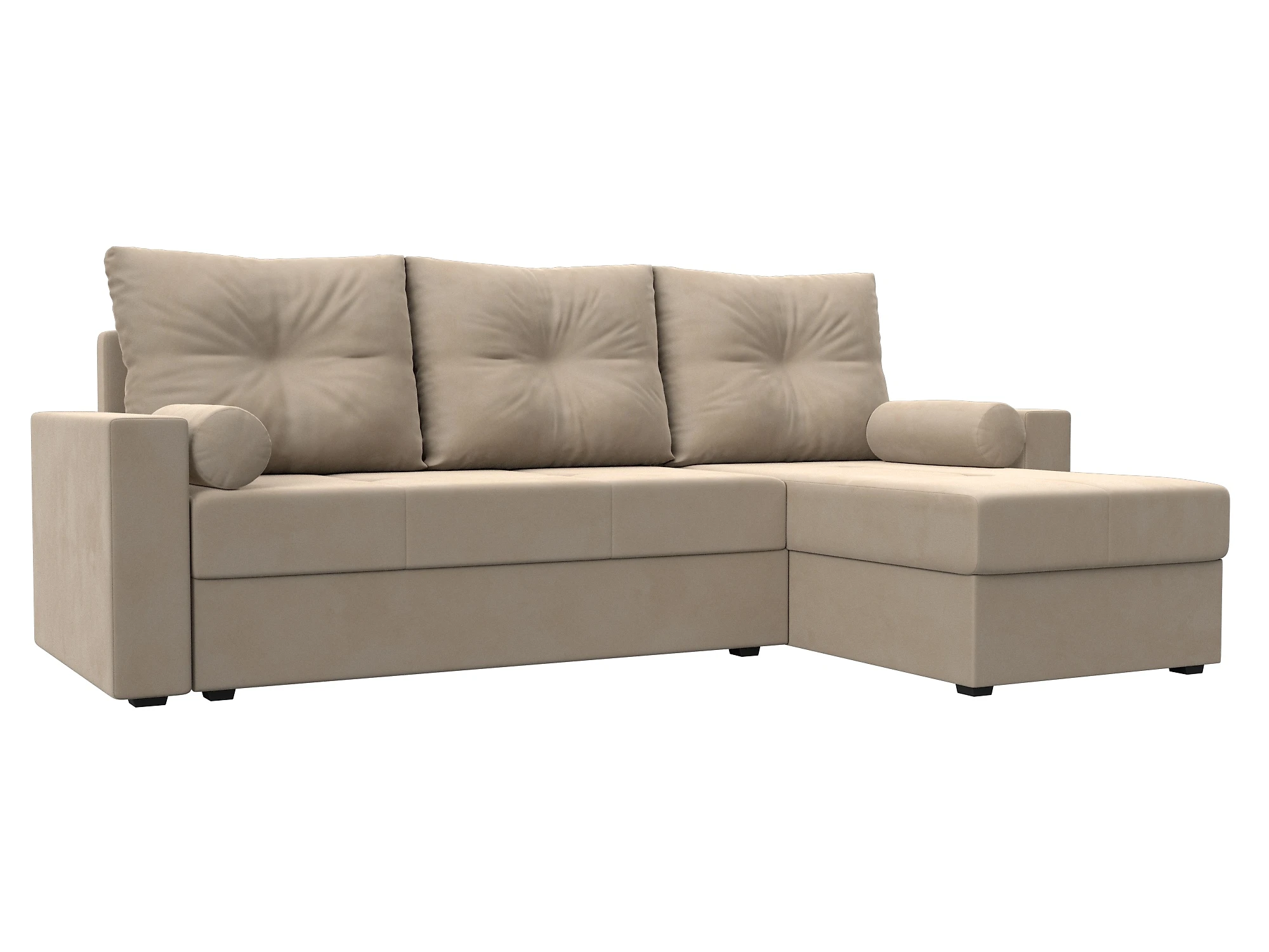 Двухместный угловой диван Верона Лайт Плюш Дизайн 1