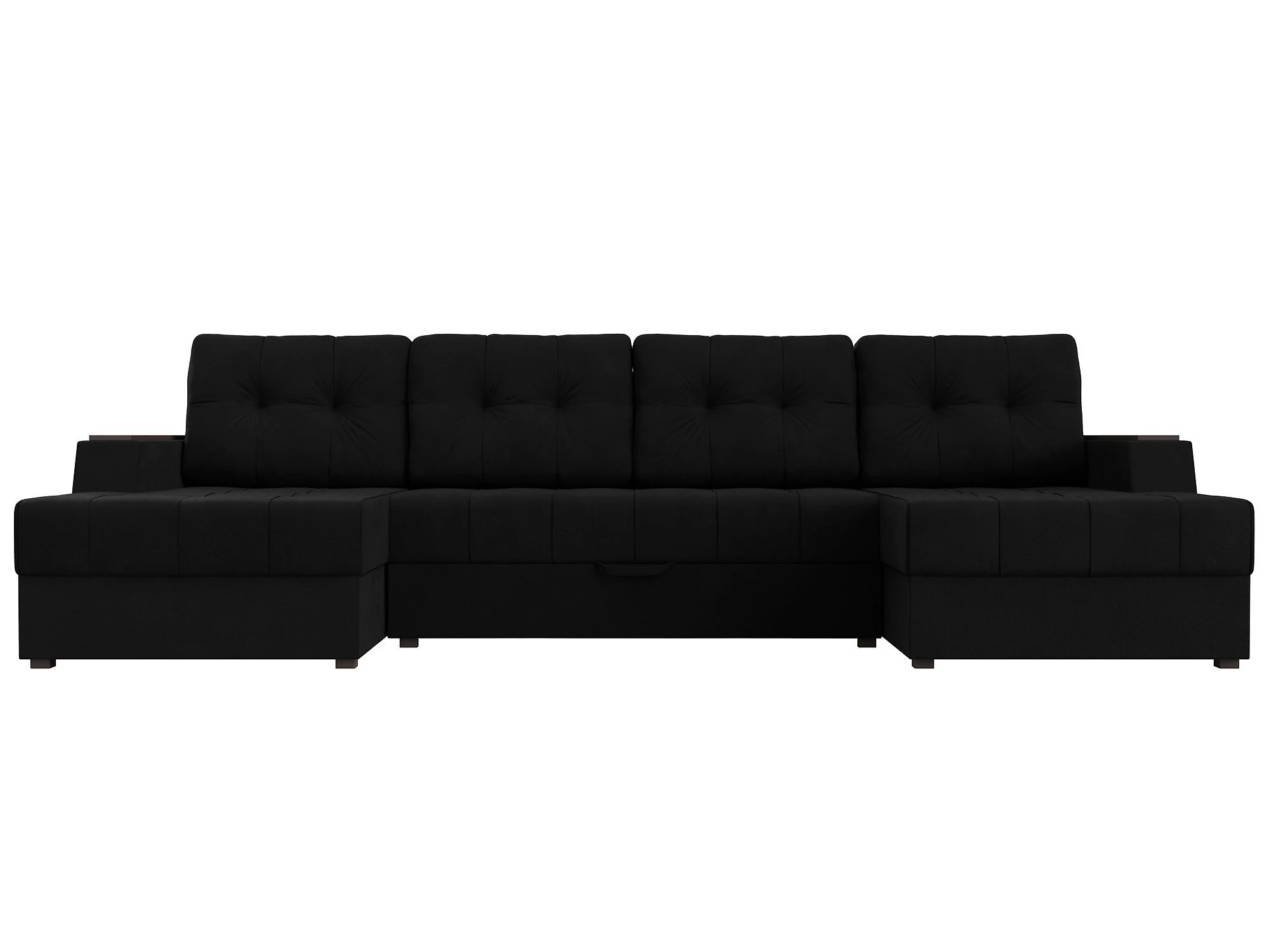 Черный диван еврокнижка Эмир-П Дизайн 27
