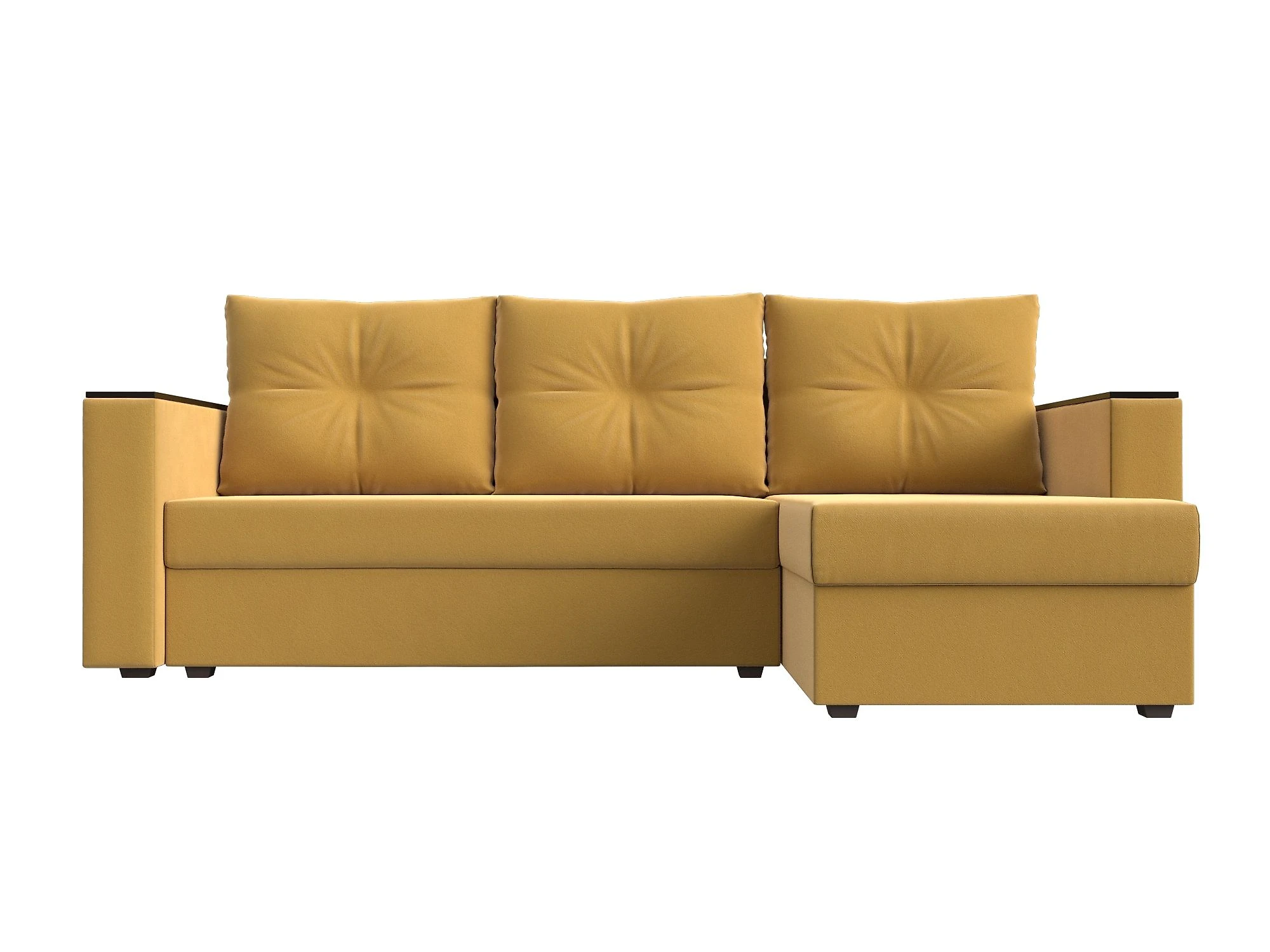 диван желтый Атланта Лайт без стола Дизайн 3