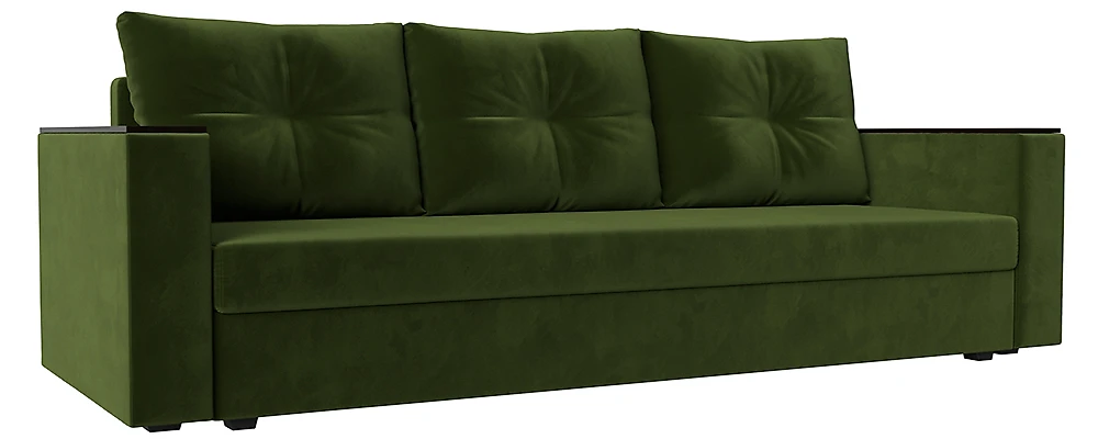 диван зеленого цвета Атланта Лайт без столика Грин