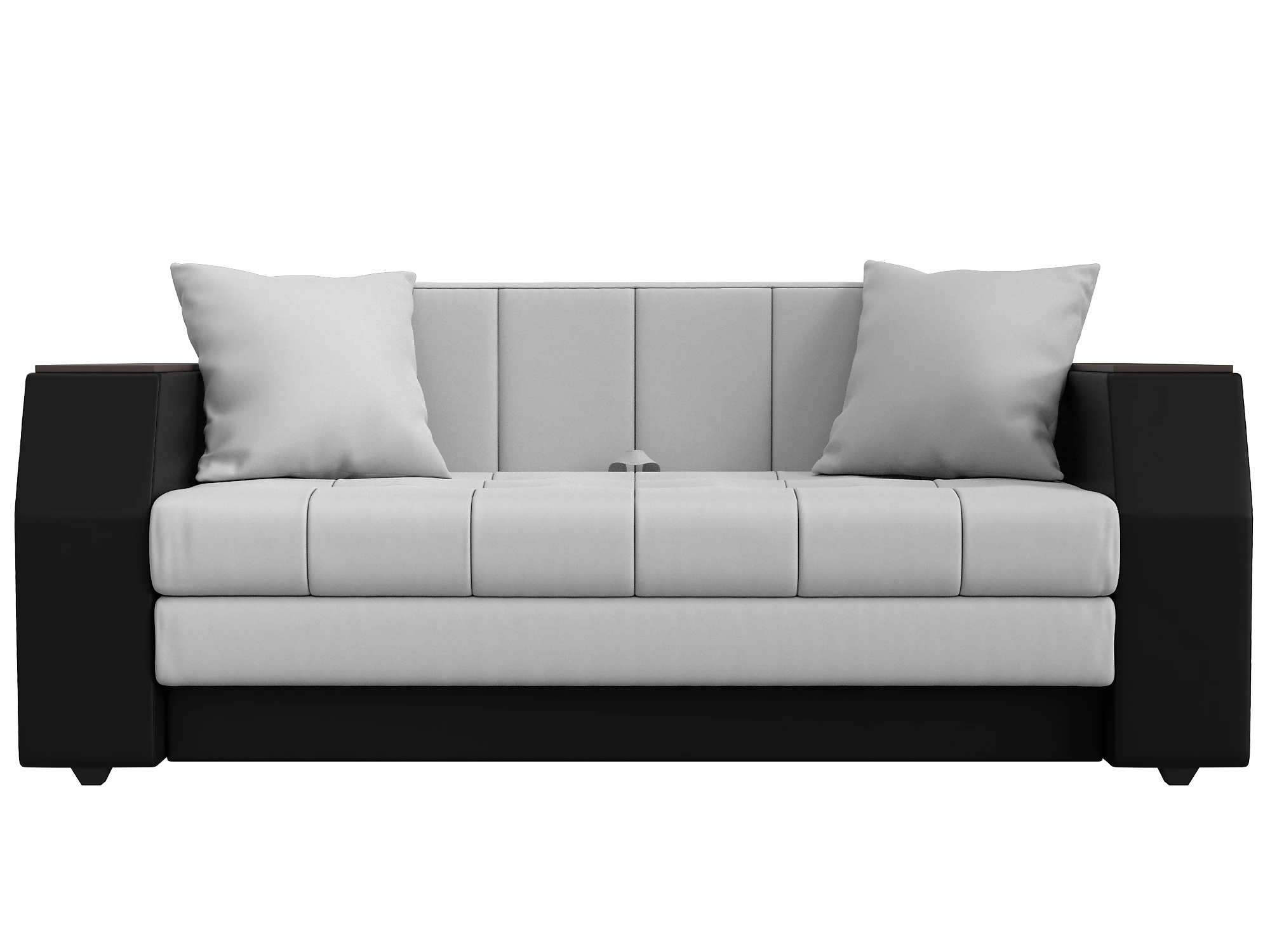 Прямой кожаный диван Атлант мини Дизайн 5