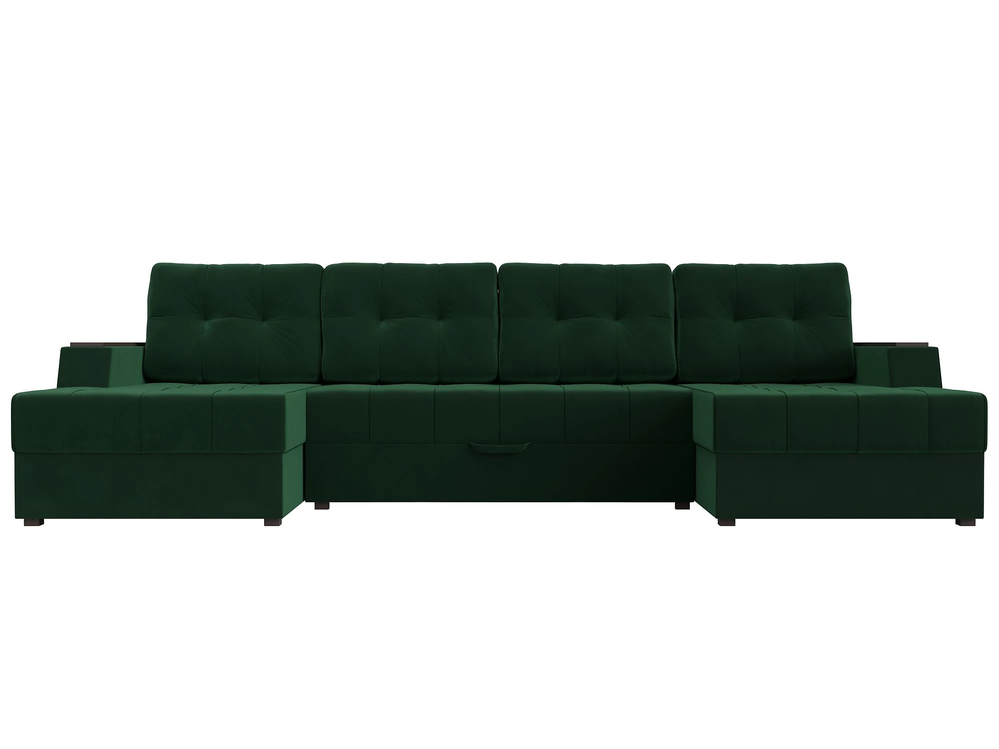 Угловой диван с канапе Эмир-П Плюш Дизайн 3