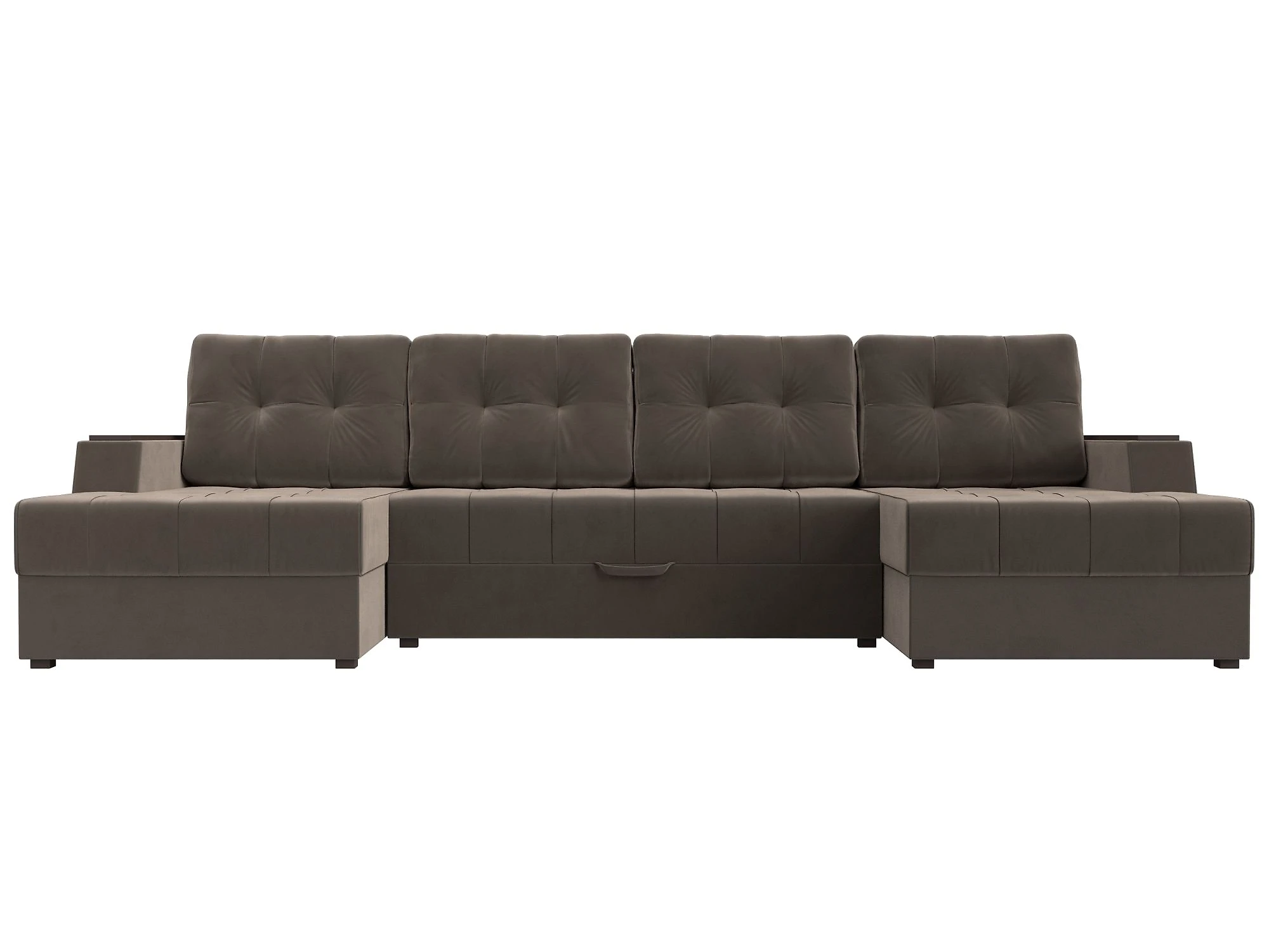 Модульный диван из велюра  Эмир-П Плюш Дизайн 4