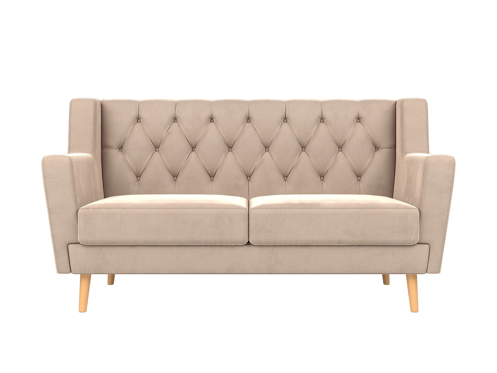 Прямой диван из велюра  Брайтон Плюш Дизайн 1