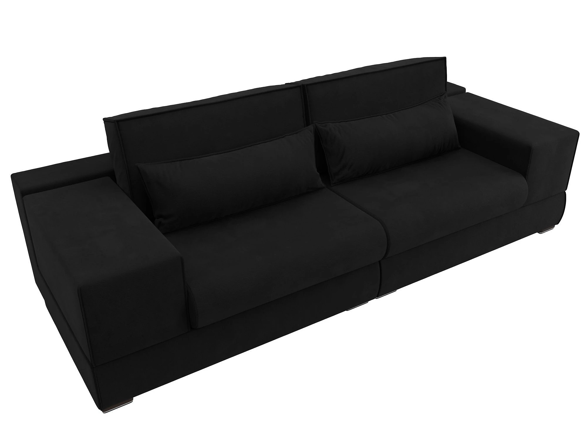 Черный диван еврокнижка Лига-037 Дизайн 7