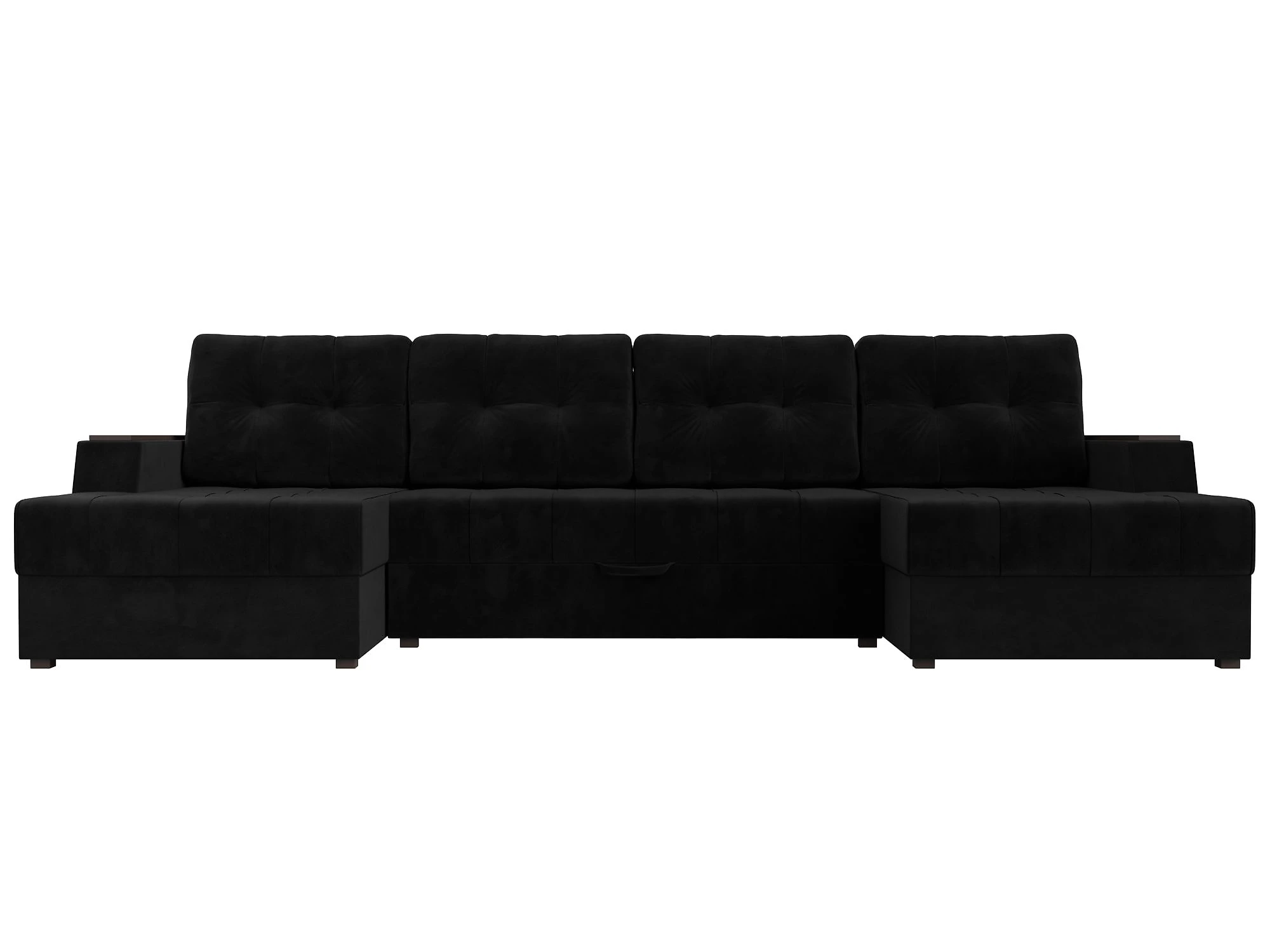 Модульный диван из велюра  Эмир-П Плюш Дизайн 8