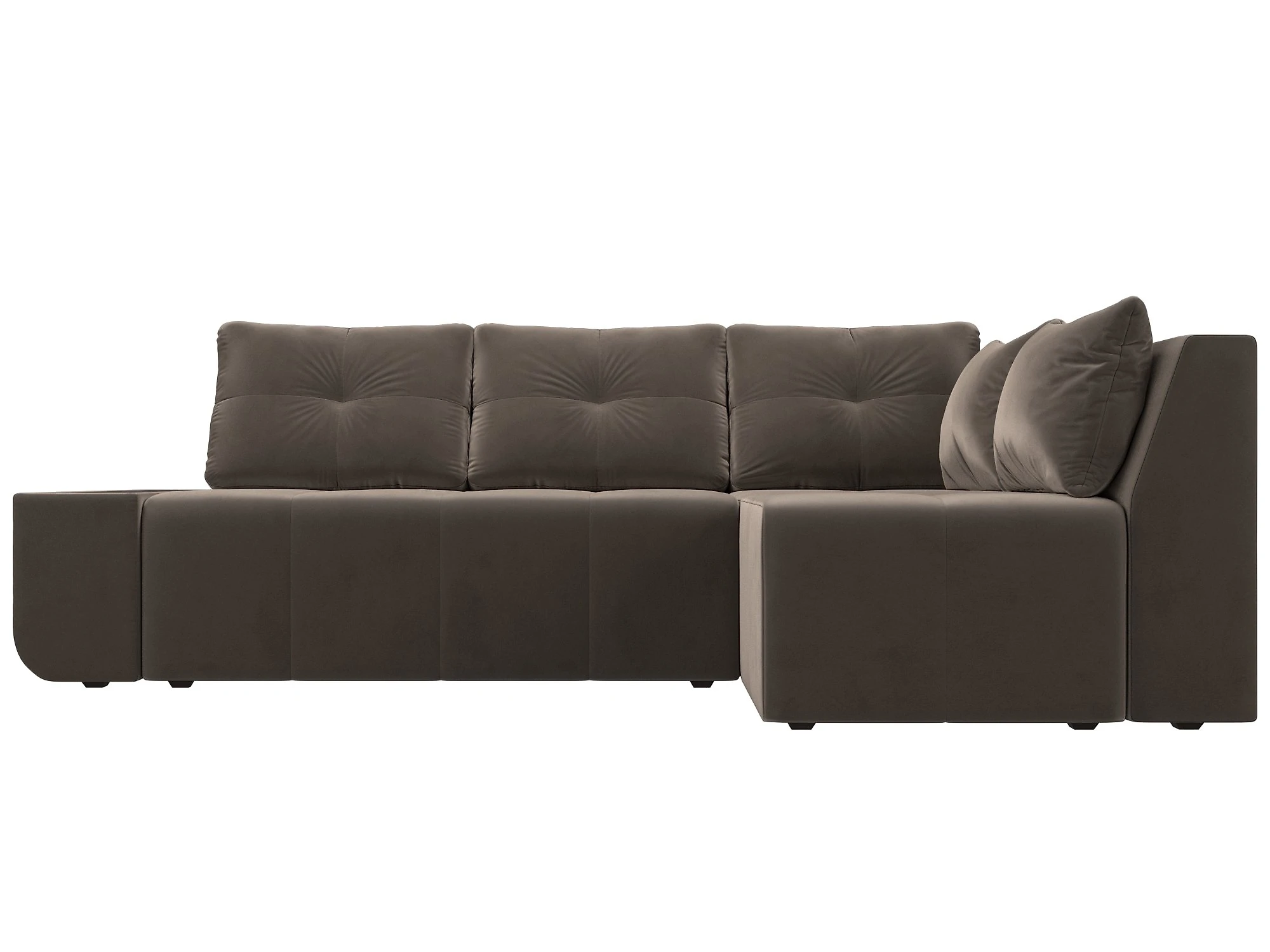 Угловой диван с подушками Амадэус Плюш Дизайн 4