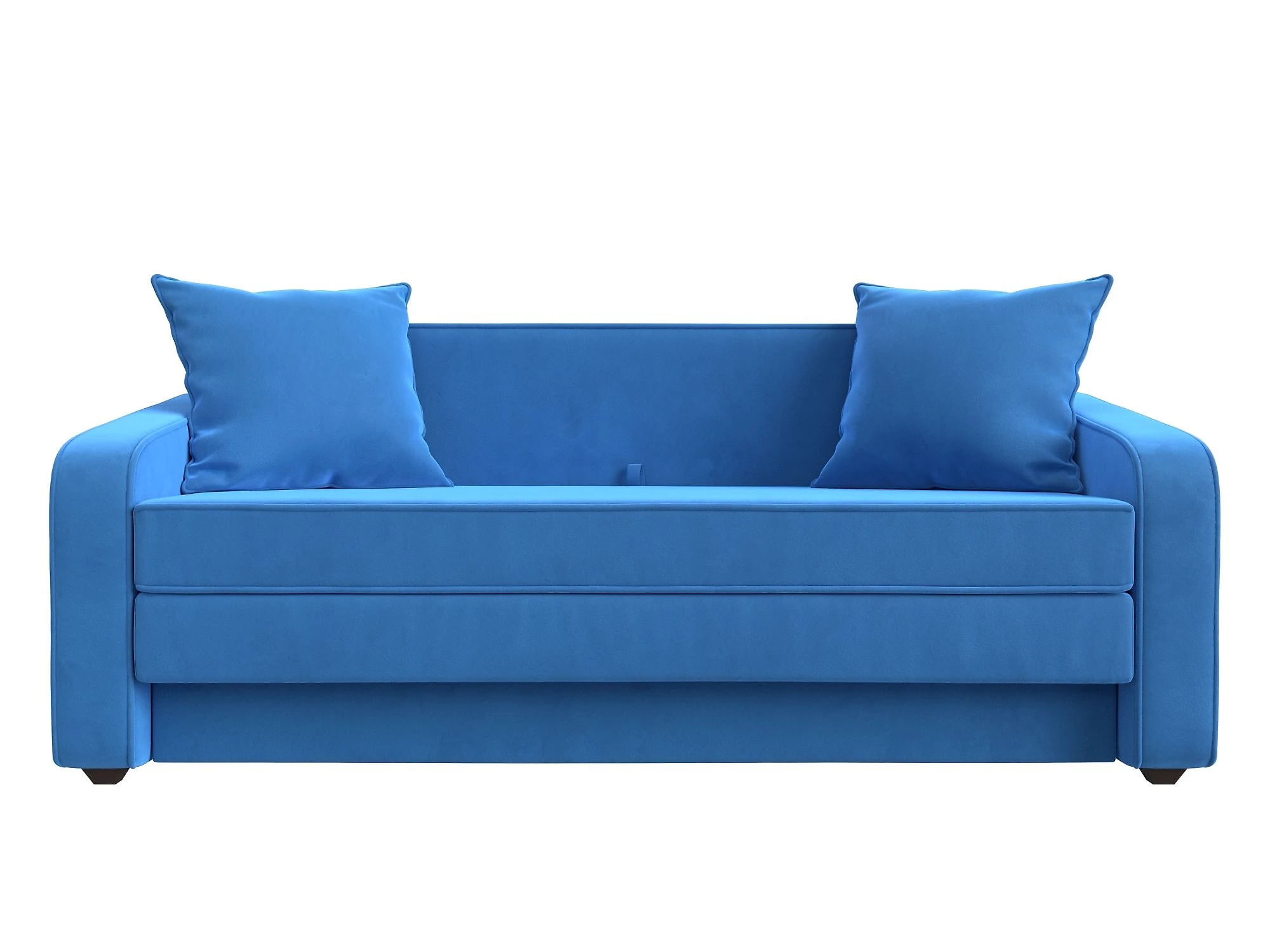 Синий детский диван Лига-013 Плюш Дизайн 3