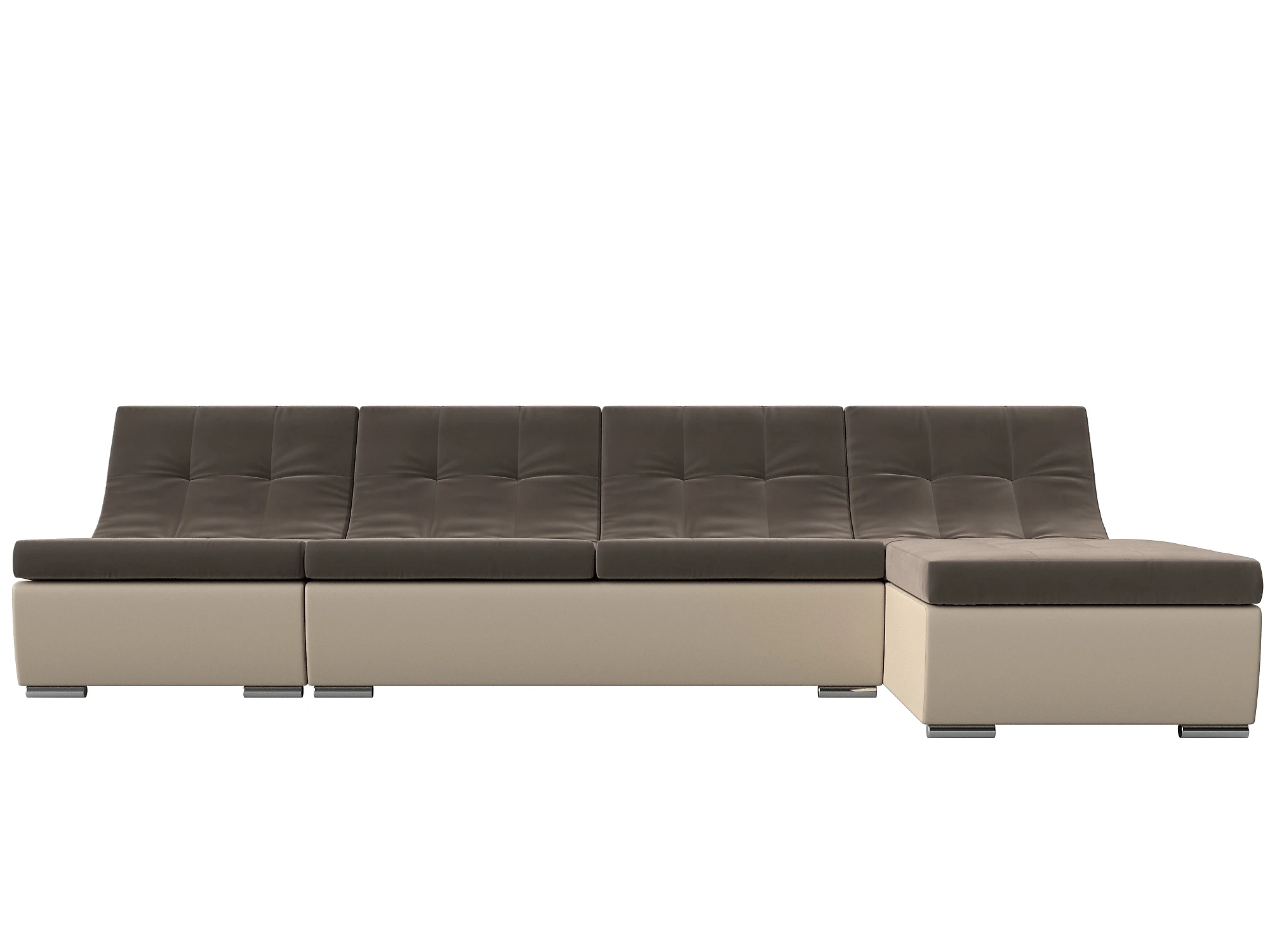 Угловой диван из велюра Монреаль Плюш Дизайн 2