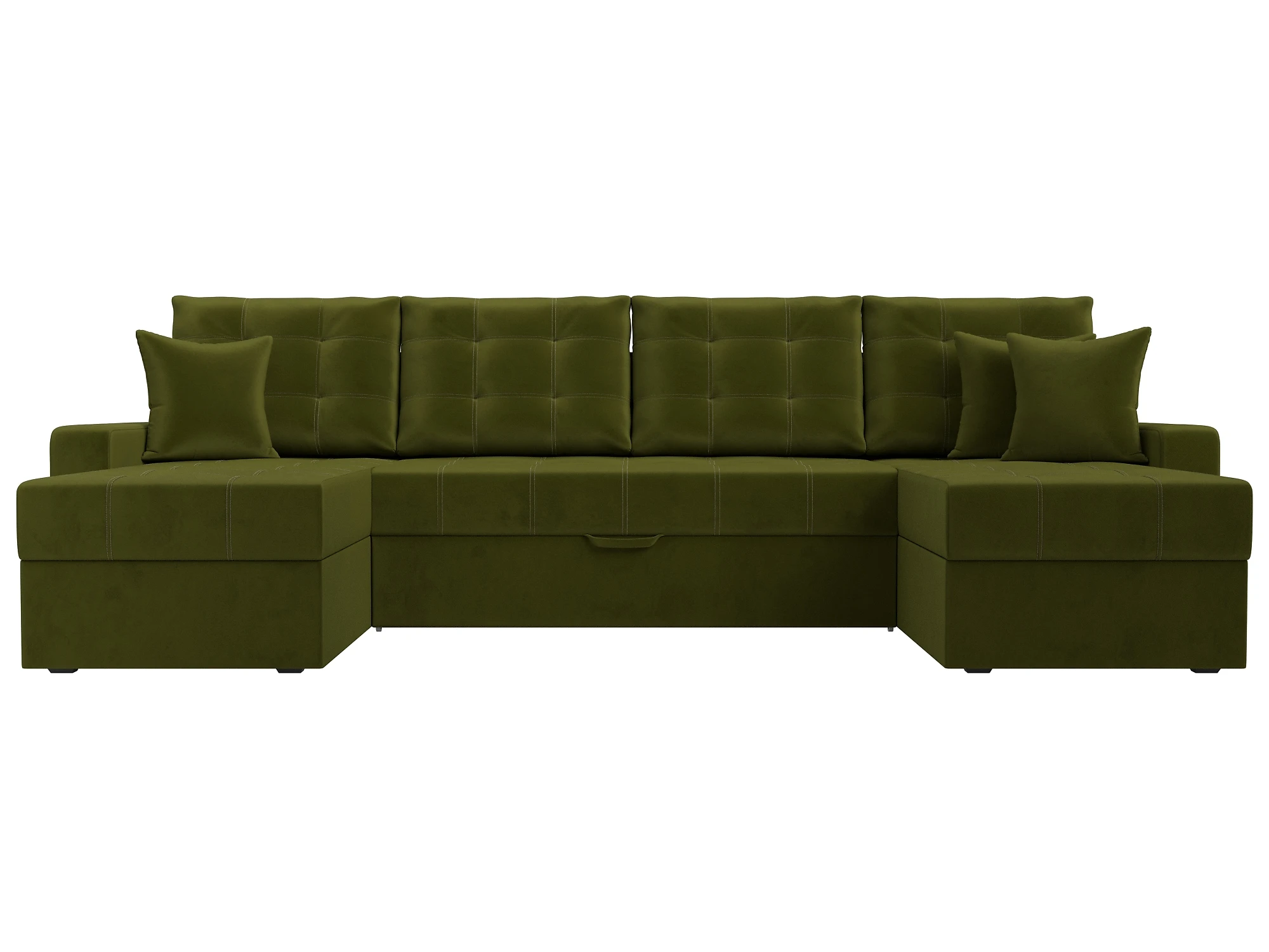 зеленый диван Ливерпуль-П Дизайн 2