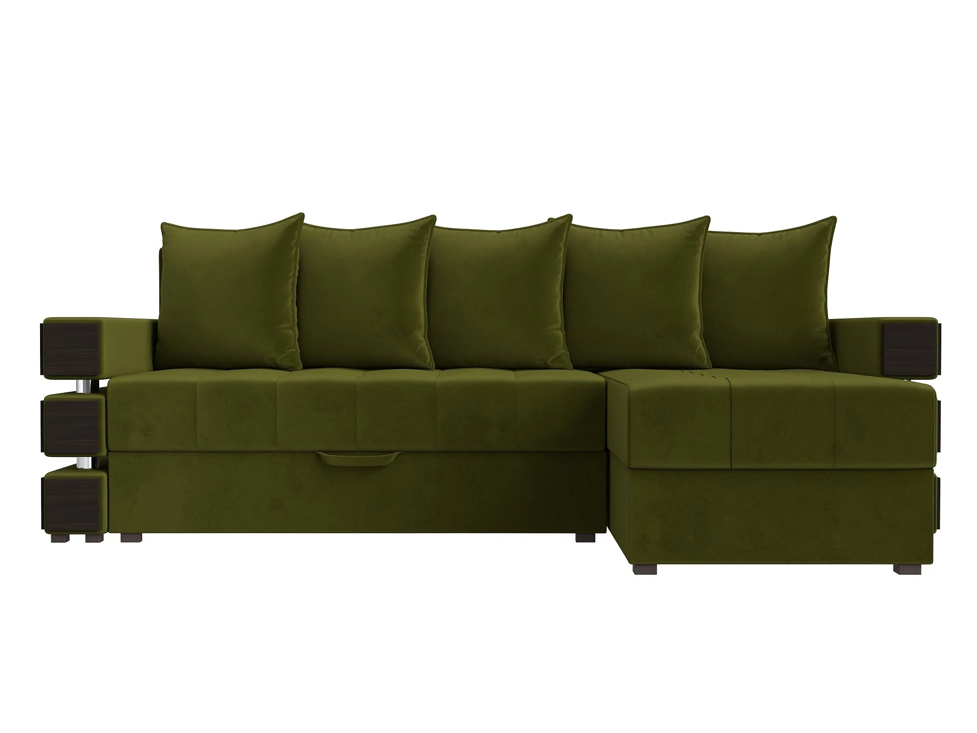 Угловой диван изумрудный Венеция Дизайн 8