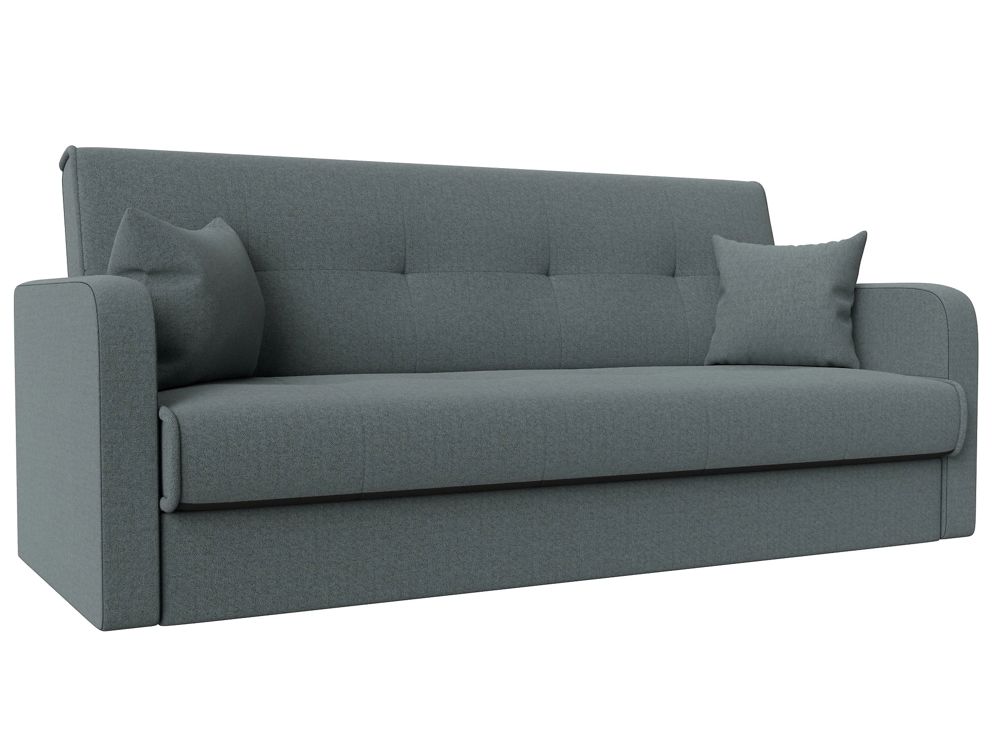 Прямой диван серого цвета книжка Надежда Дизайн 5