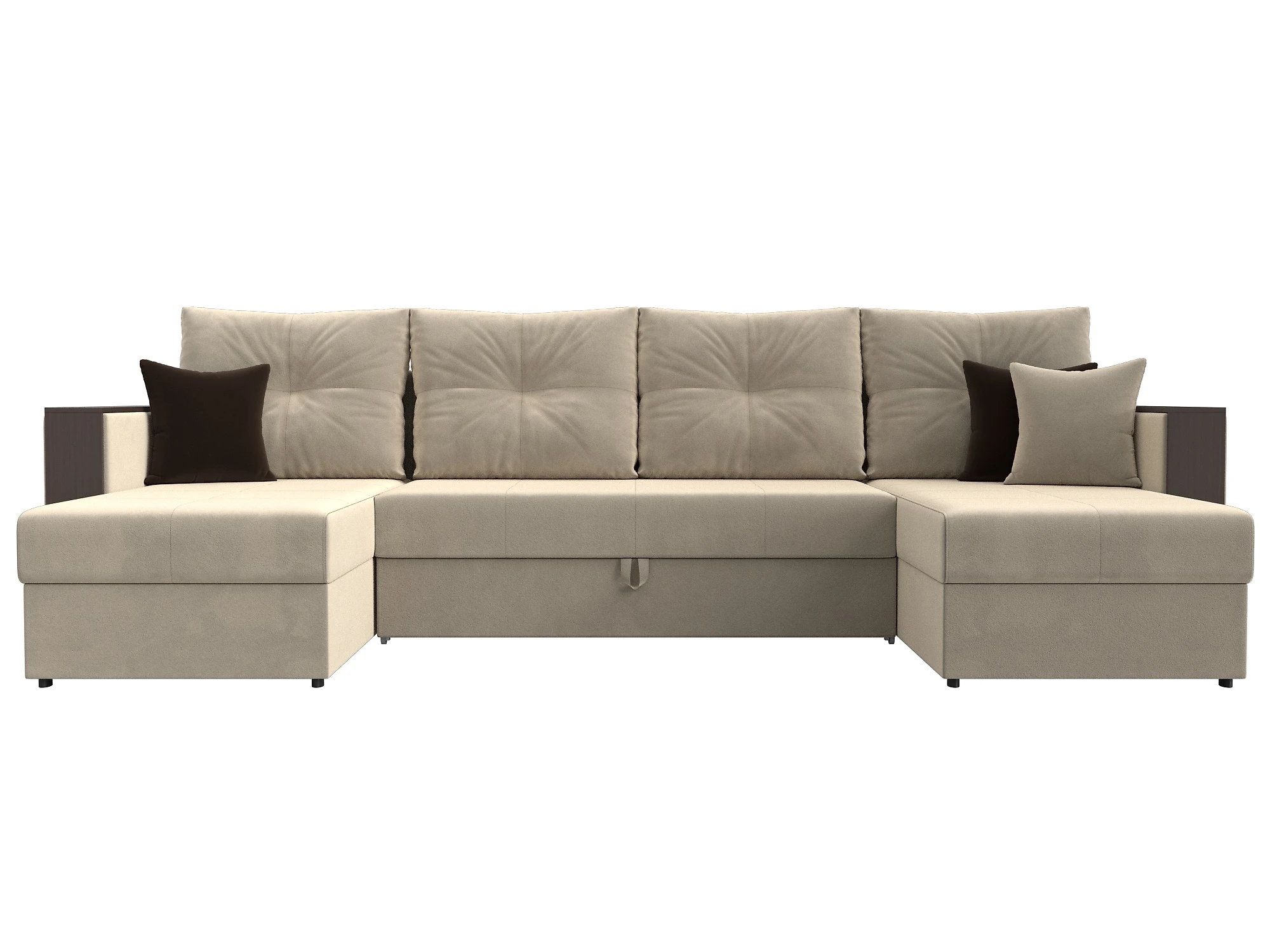 Угловой диван с ящиком для белья Валенсия-П Дизайн 1