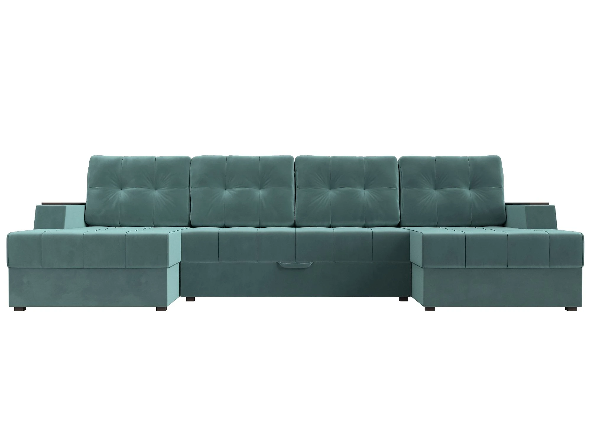 Модульный диван из велюра  Эмир-П Плюш Дизайн 2