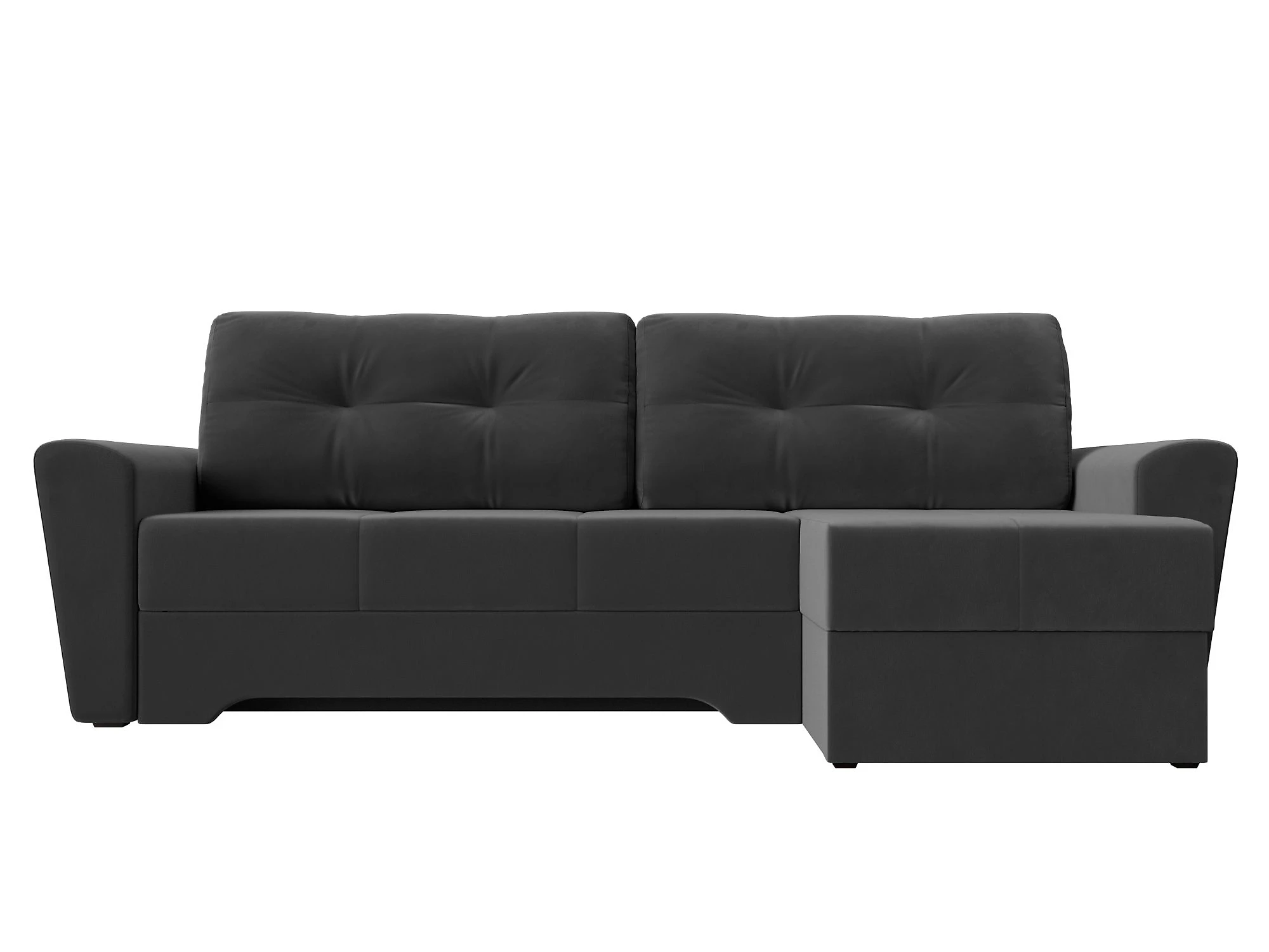 Угловой диван с подушками Амстердам Плюш Дизайн 5