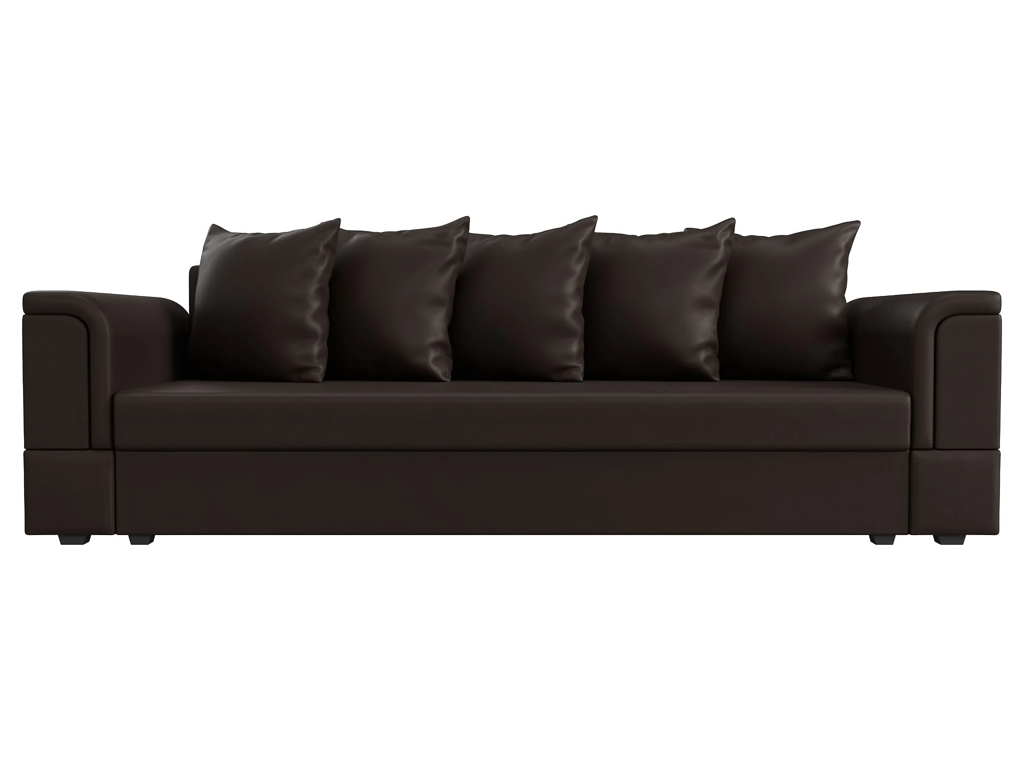 Прямой кожаный диван Лига-005 Дизайн 13
