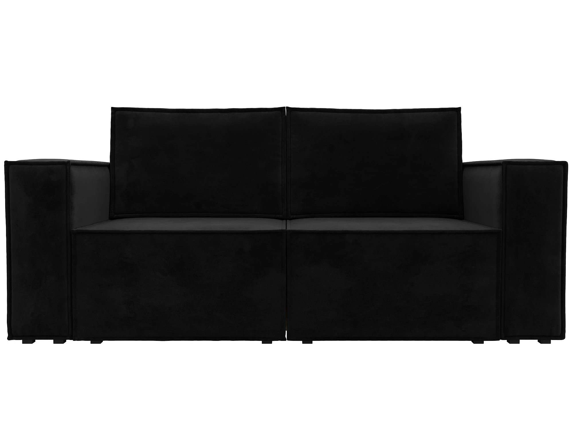 Прямой диван из велюра  Куба мини Плюш Дизайн 6