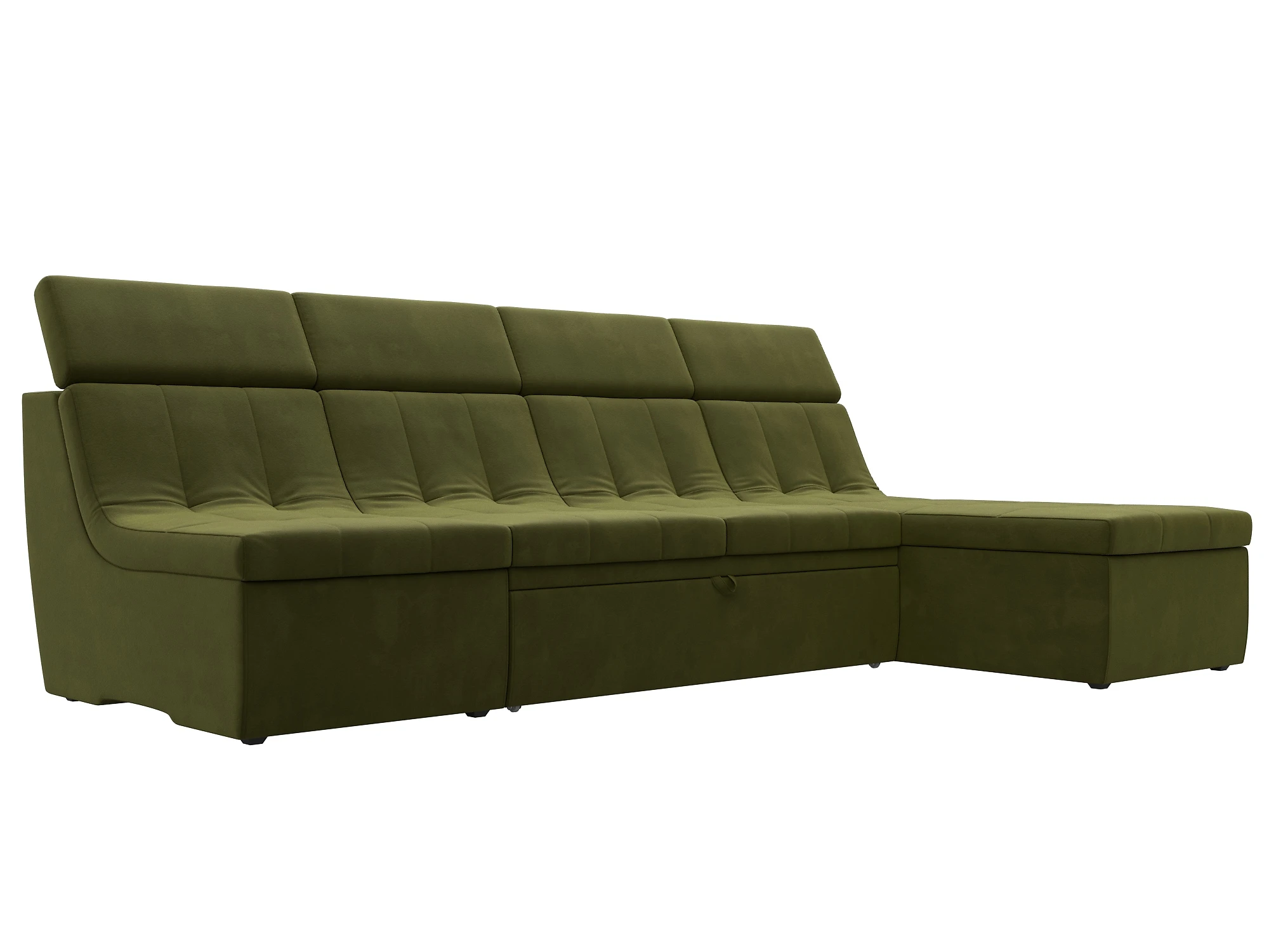 Угловой диван салатовый Холидей Люкс Дизайн 3