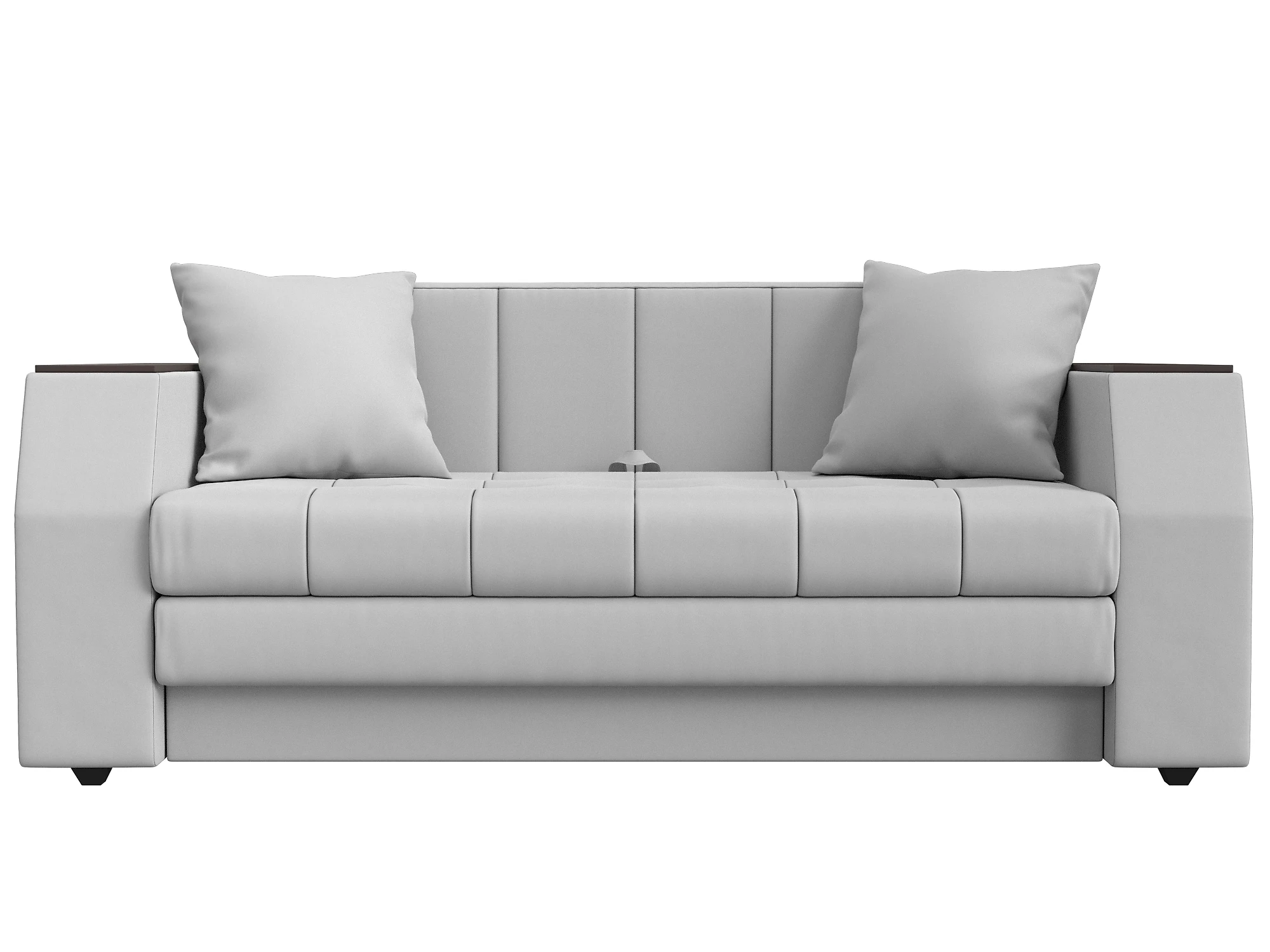 Прямой кожаный диван Атлант мини Дизайн 37