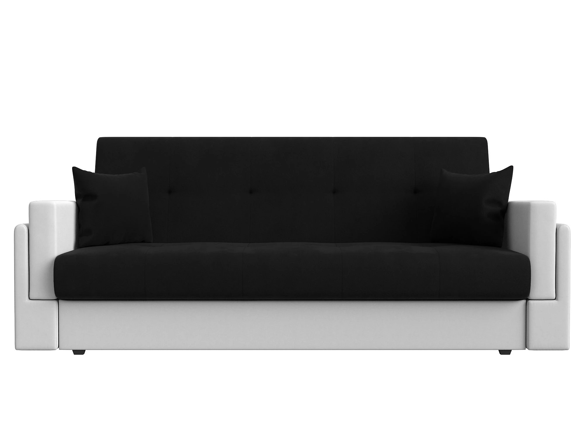 Прямой кожаный диван Лига-015 Дизайн 24 книжка