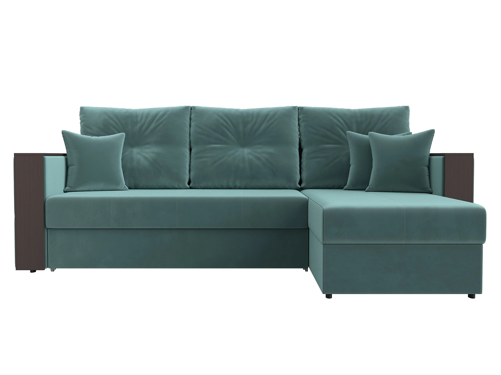 бирюзовый диван Валенсия Плюш Дизайн 2